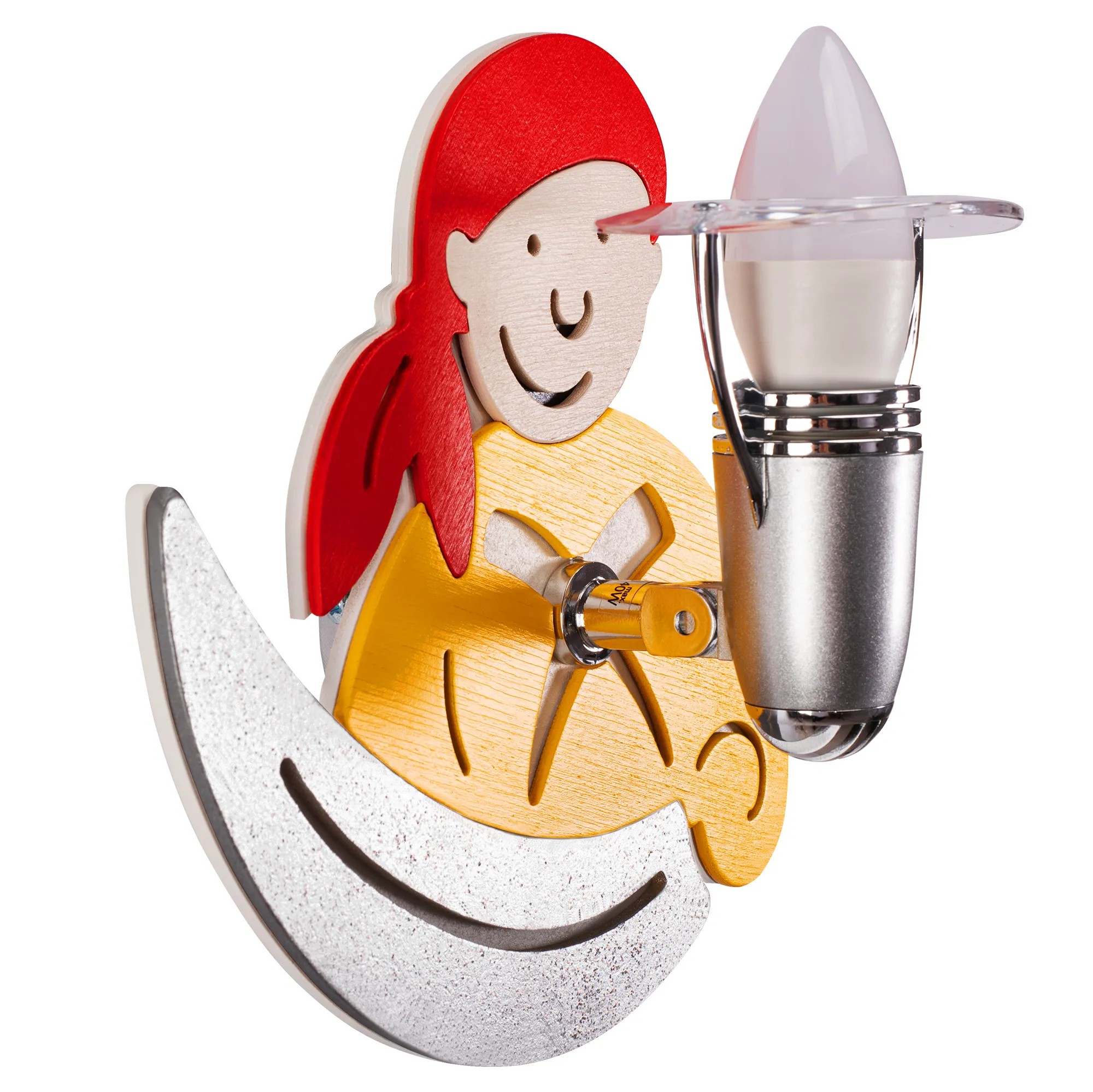 Sieninis šviestuvas Toolight LED SIENINĖ LAMPA PIRATE Geltonas 4717 aprašymas - Prekės nuotrauka