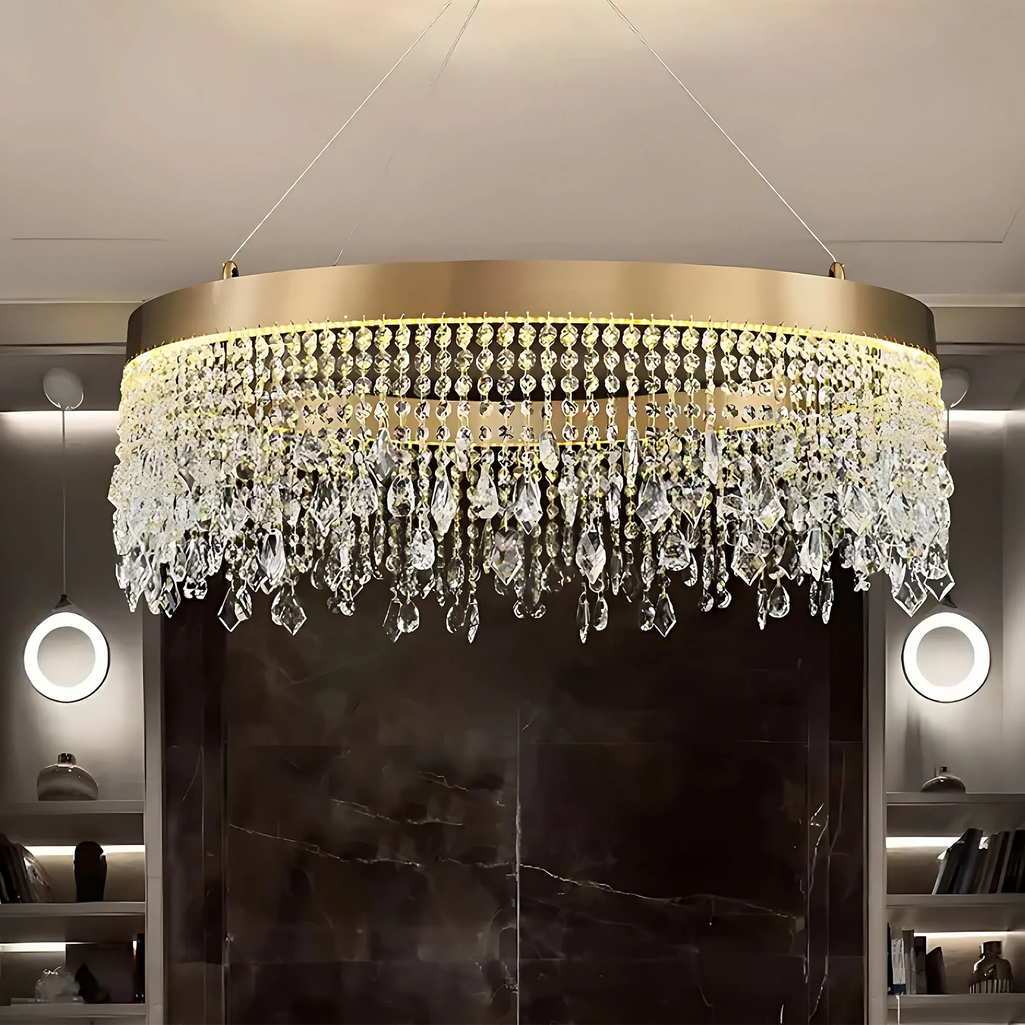 Pakabinamas šviestuvas Toolight LED šviestuvas APP1731-1CP GOLD 60cm aprašymas - Prekės nuotrauka