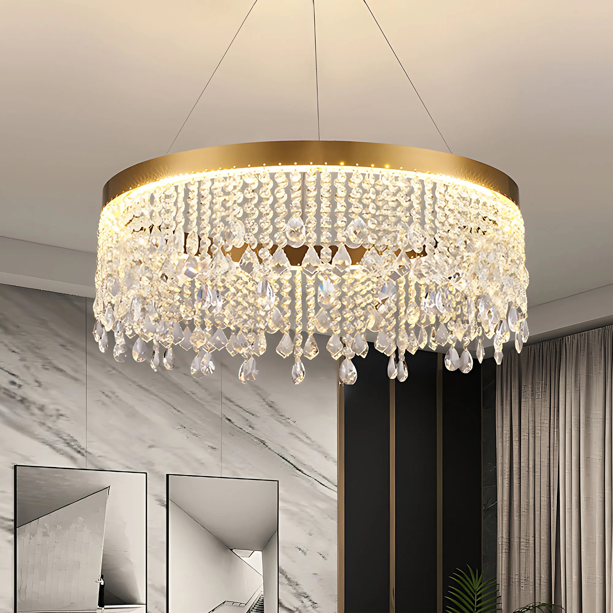 Pakabinamas šviestuvas Toolight LED šviestuvas APP1731-1CP GOLD 60cm aprašymas - Prekės nuotrauka