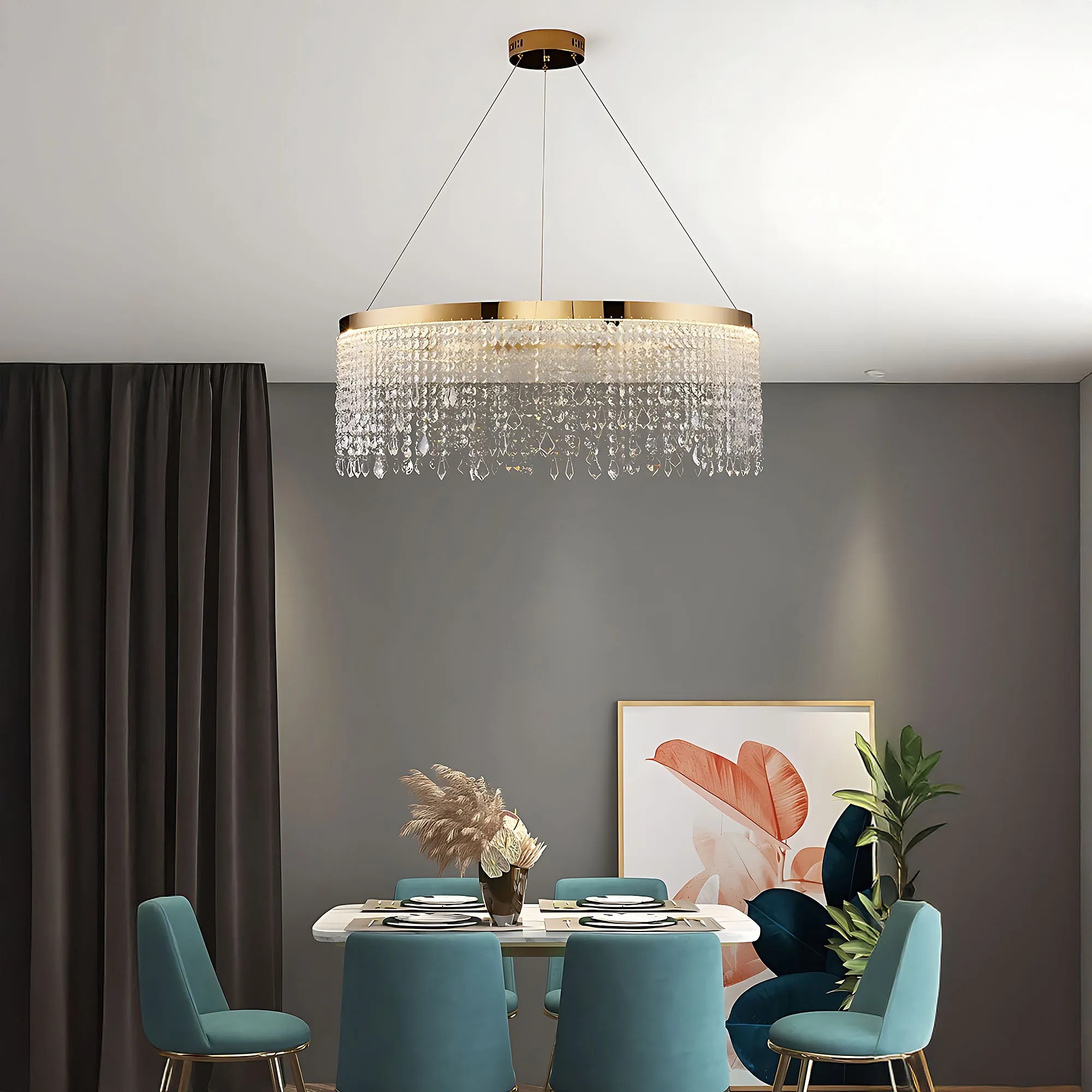 Pakabinamas šviestuvas Toolight LED šviestuvas APP1731-1CP GOLD 60cm aprašymas - Prekės nuotrauka