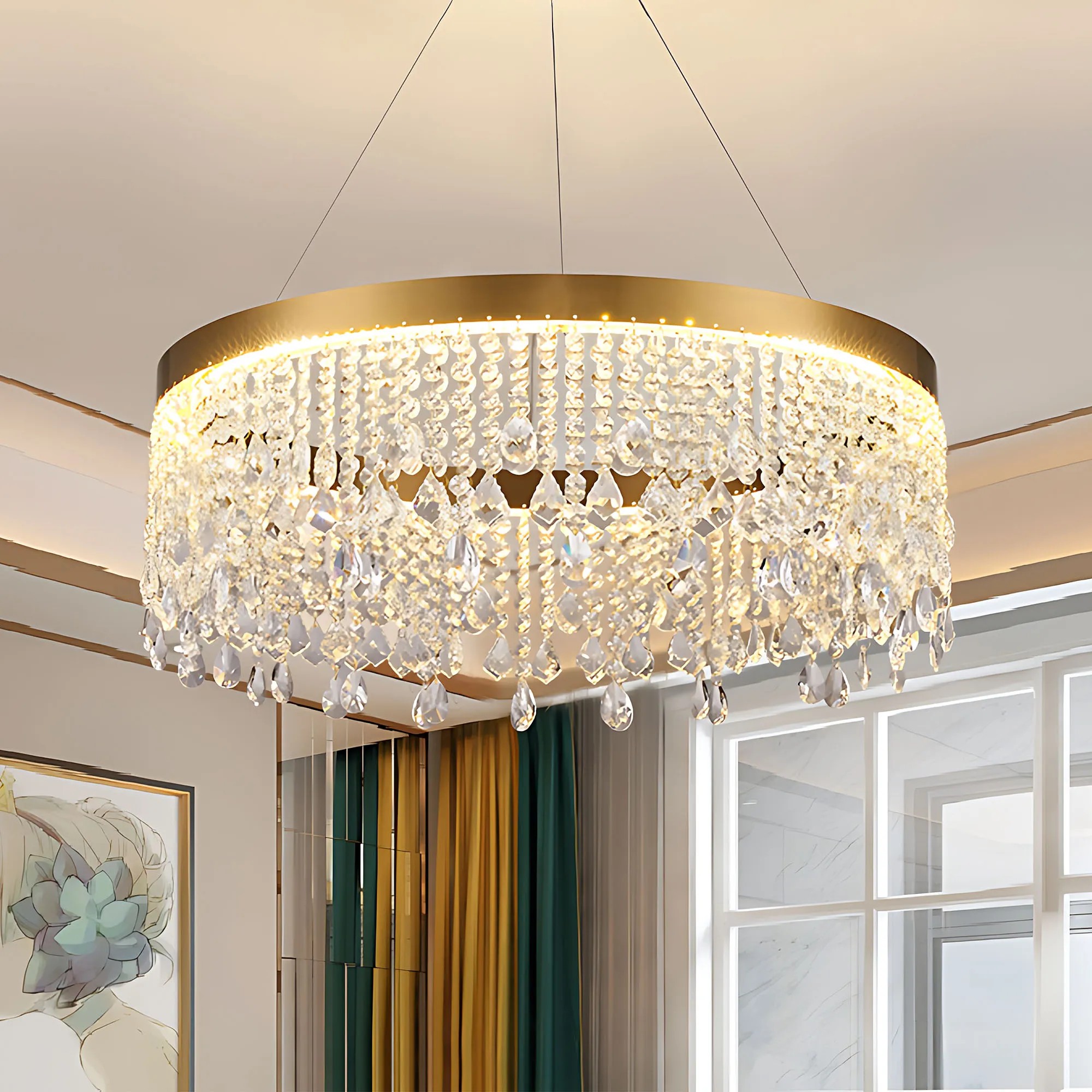 Pakabinamas šviestuvas Toolight LED šviestuvas APP1731-1CP GOLD 60cm aprašymas - Prekės nuotrauka