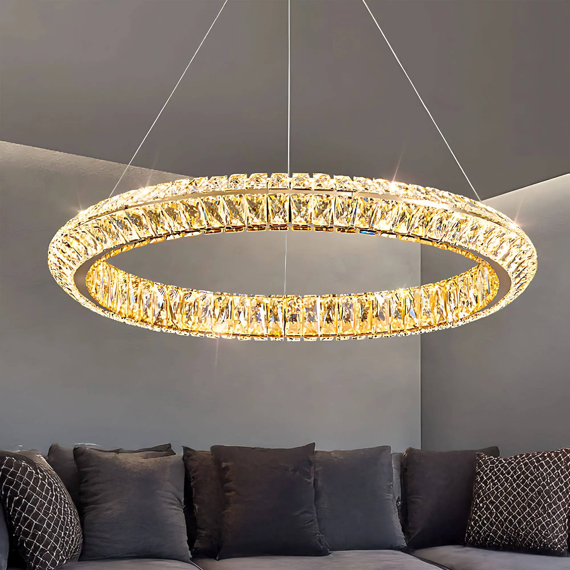 Pakabinamas šviestuvas Toolight LED šviestuvas APP1768-CP GOLD 60cm aprašymas - Prekės nuotrauka