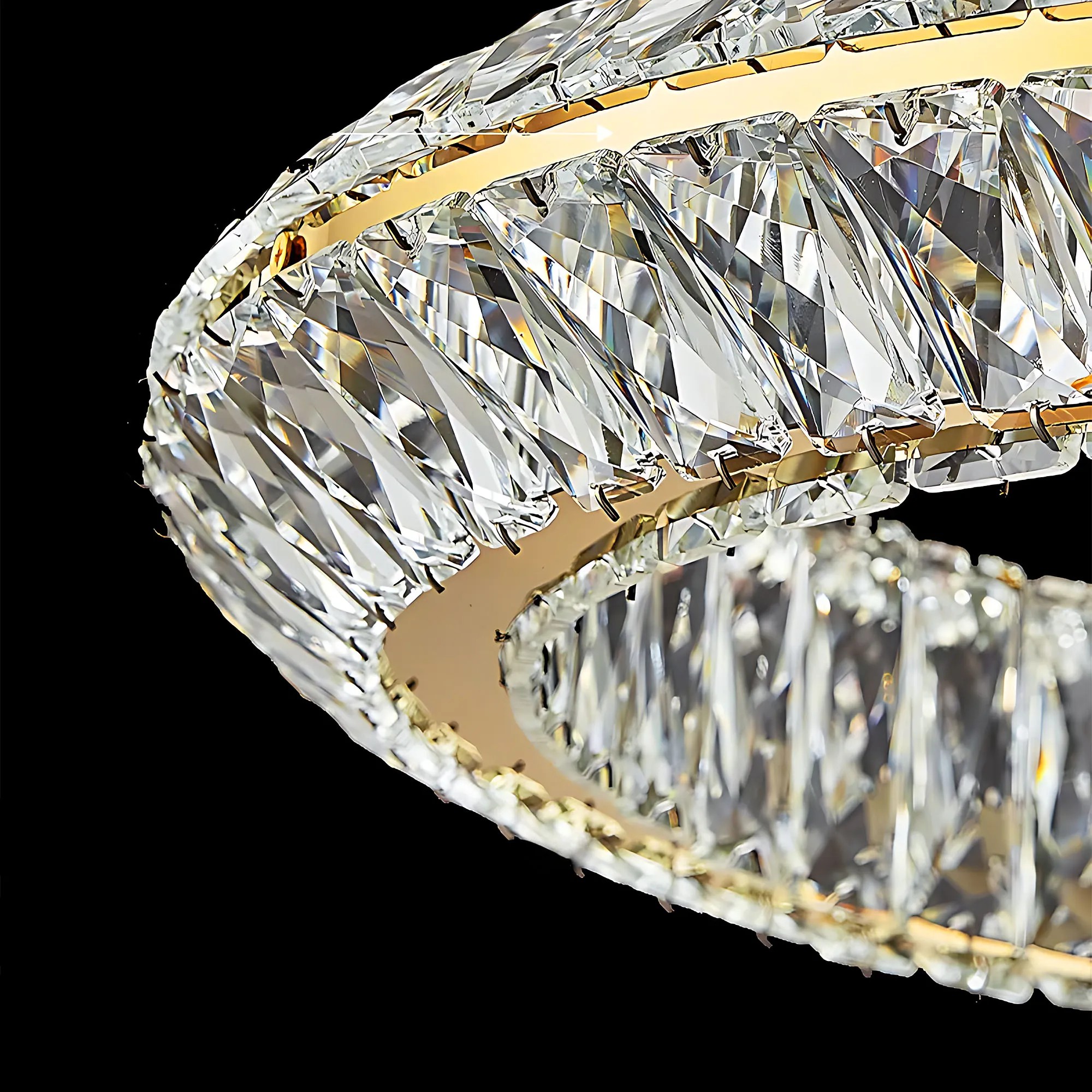 Pakabinamas šviestuvas Toolight LED šviestuvas APP1768-CP GOLD 60cm aprašymas - Prekės nuotrauka
