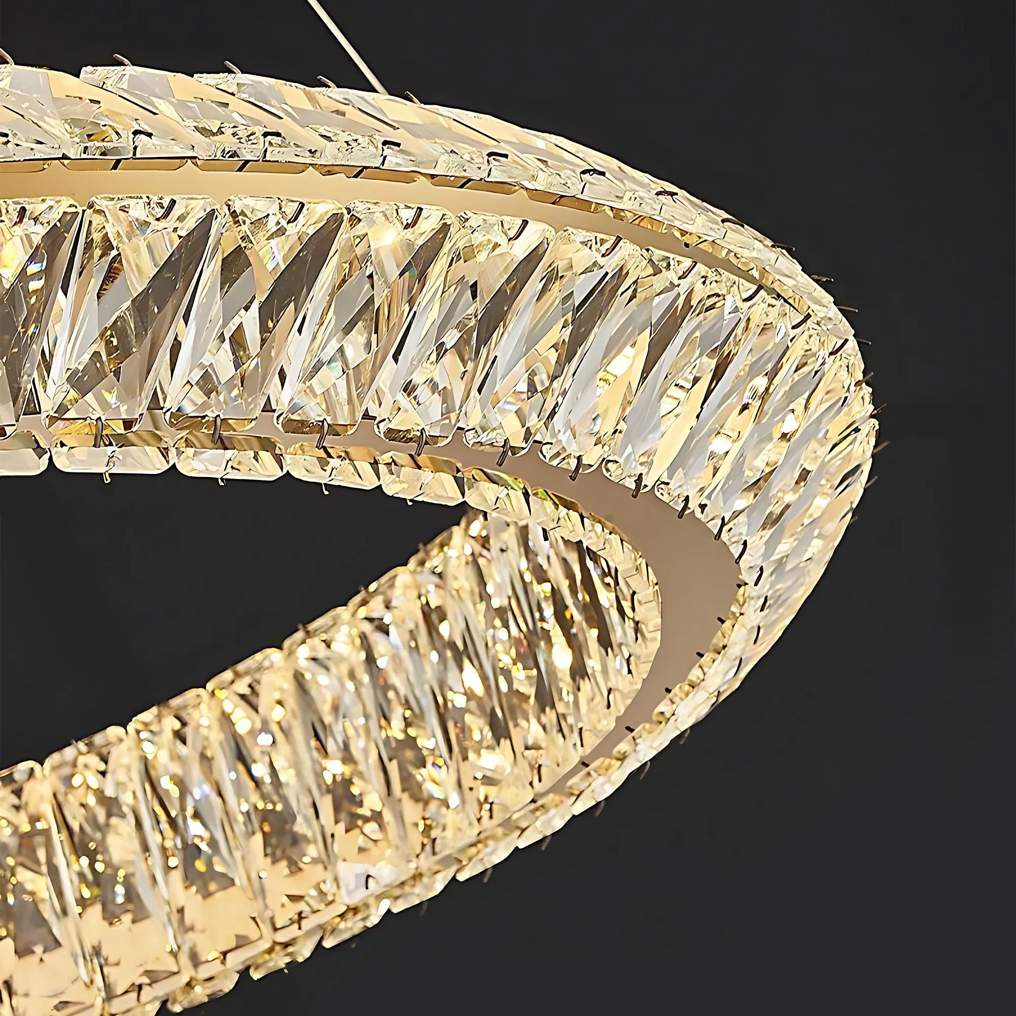 Pakabinamas šviestuvas Toolight LED šviestuvas APP1769-CP 80cm Gold aprašymas - Prekės nuotrauka