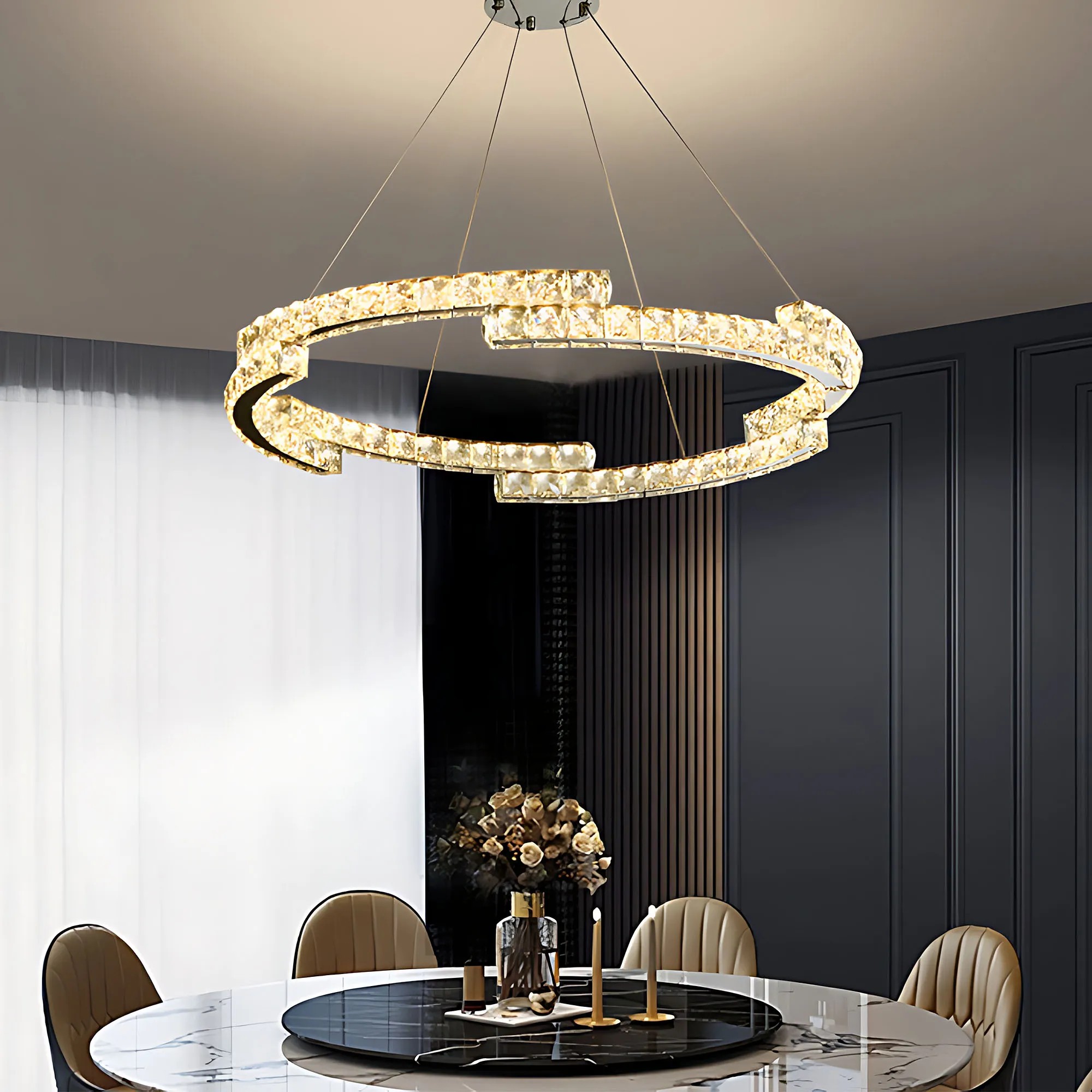 Pakabinamas šviestuvas Toolight LED šviestuvas APP1770-CP CHROME 60cm aprašymas - Prekės nuotrauka