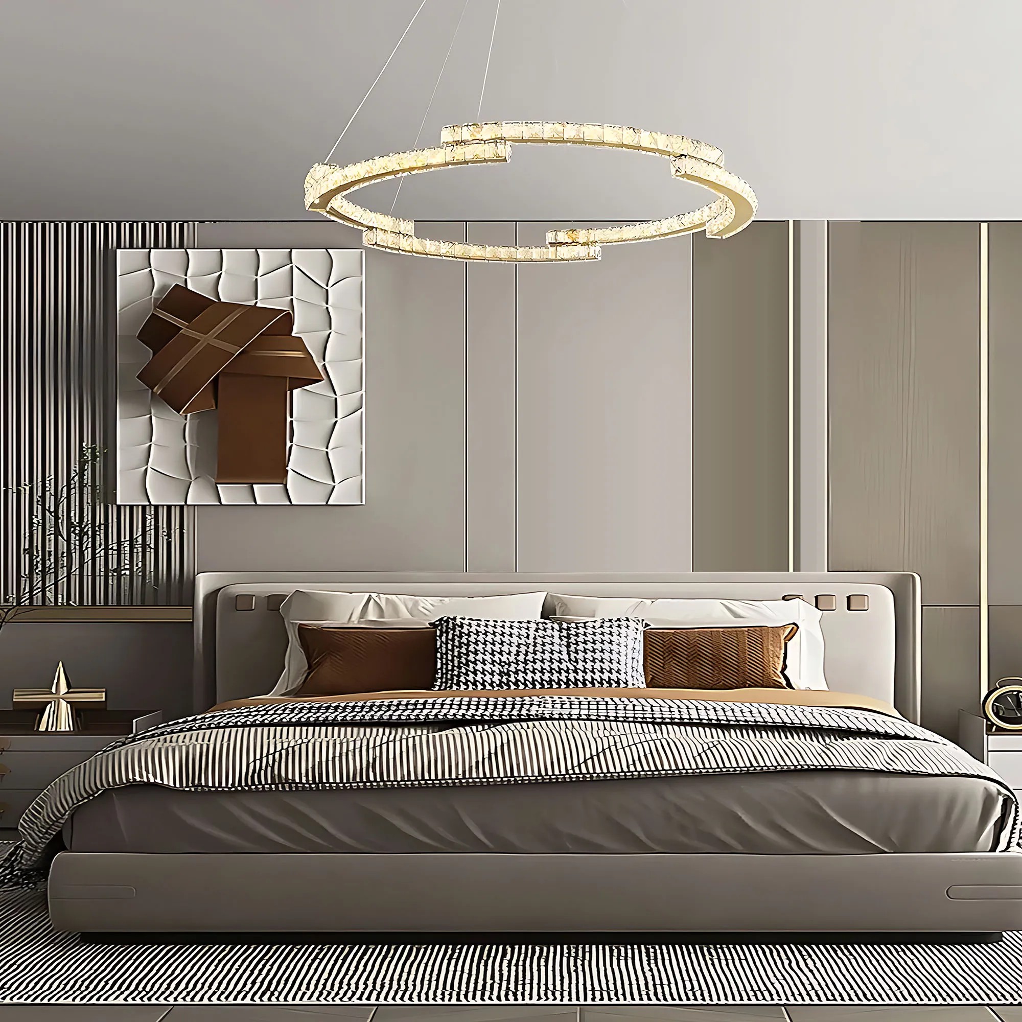 Pakabinamas šviestuvas Toolight LED šviestuvas APP1771-CP GOLD 60cm aprašymas - Prekės nuotrauka