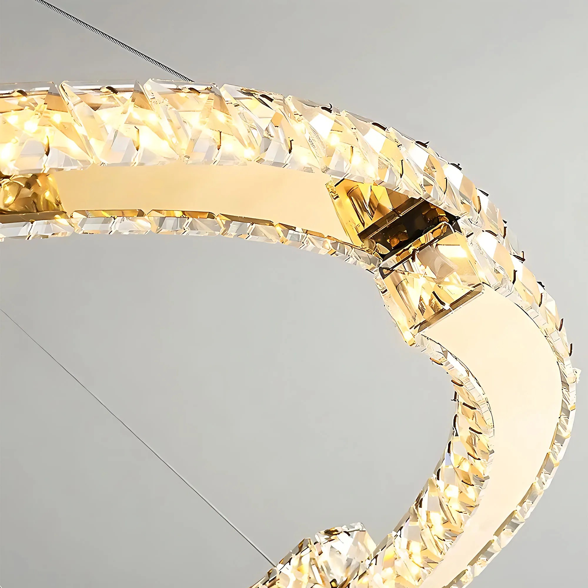 Pakabinamas šviestuvas Toolight LED šviestuvas APP1771-CP GOLD 60cm aprašymas - Prekės nuotrauka