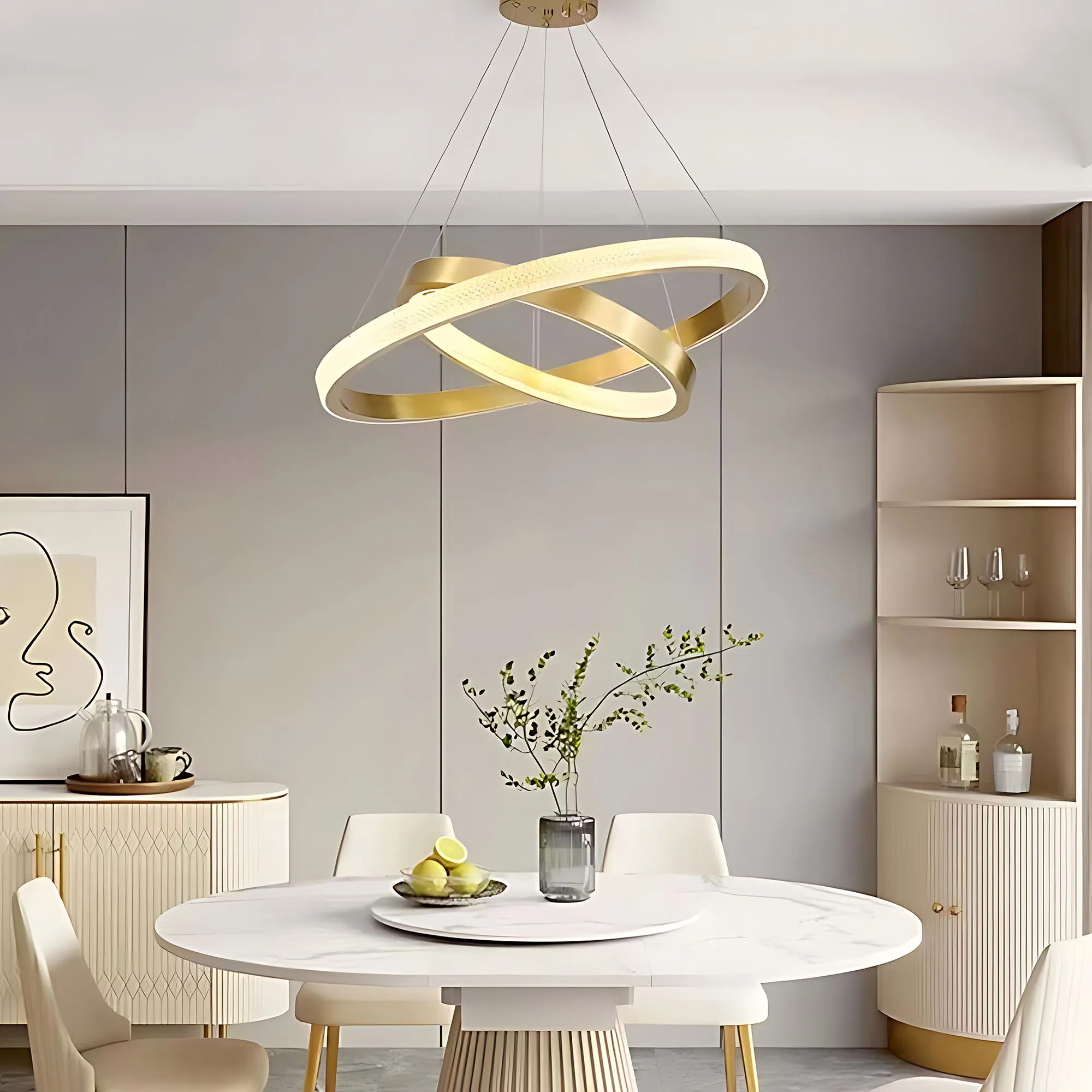Lubinis šviestuvas Toolight Led Šviestuvas App1772-cp Gold aprašymas - Prekės nuotrauka