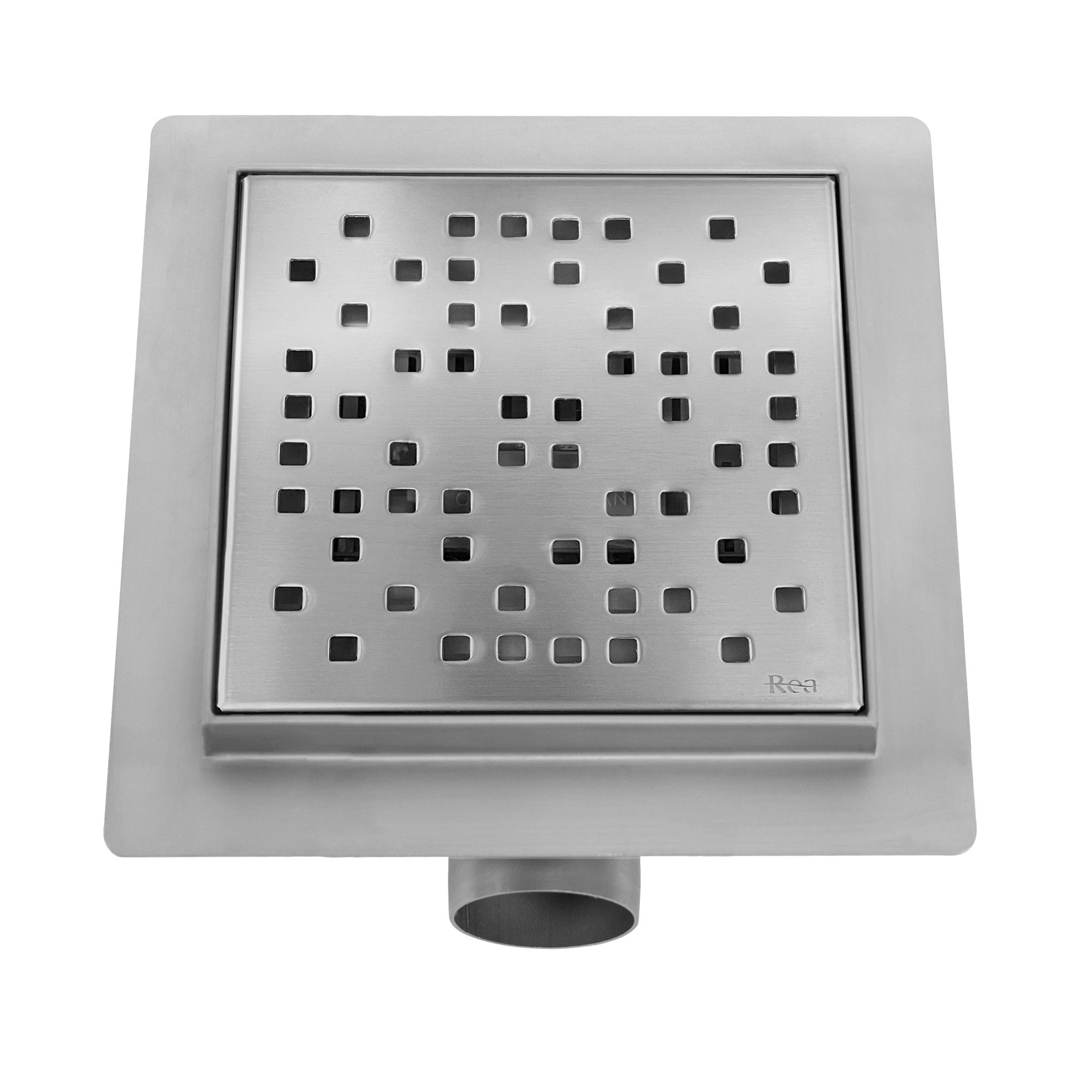 Linijinis nutekėjimas REA DOTS 150x150 Nickel aprašymas - Prekės nuotrauka