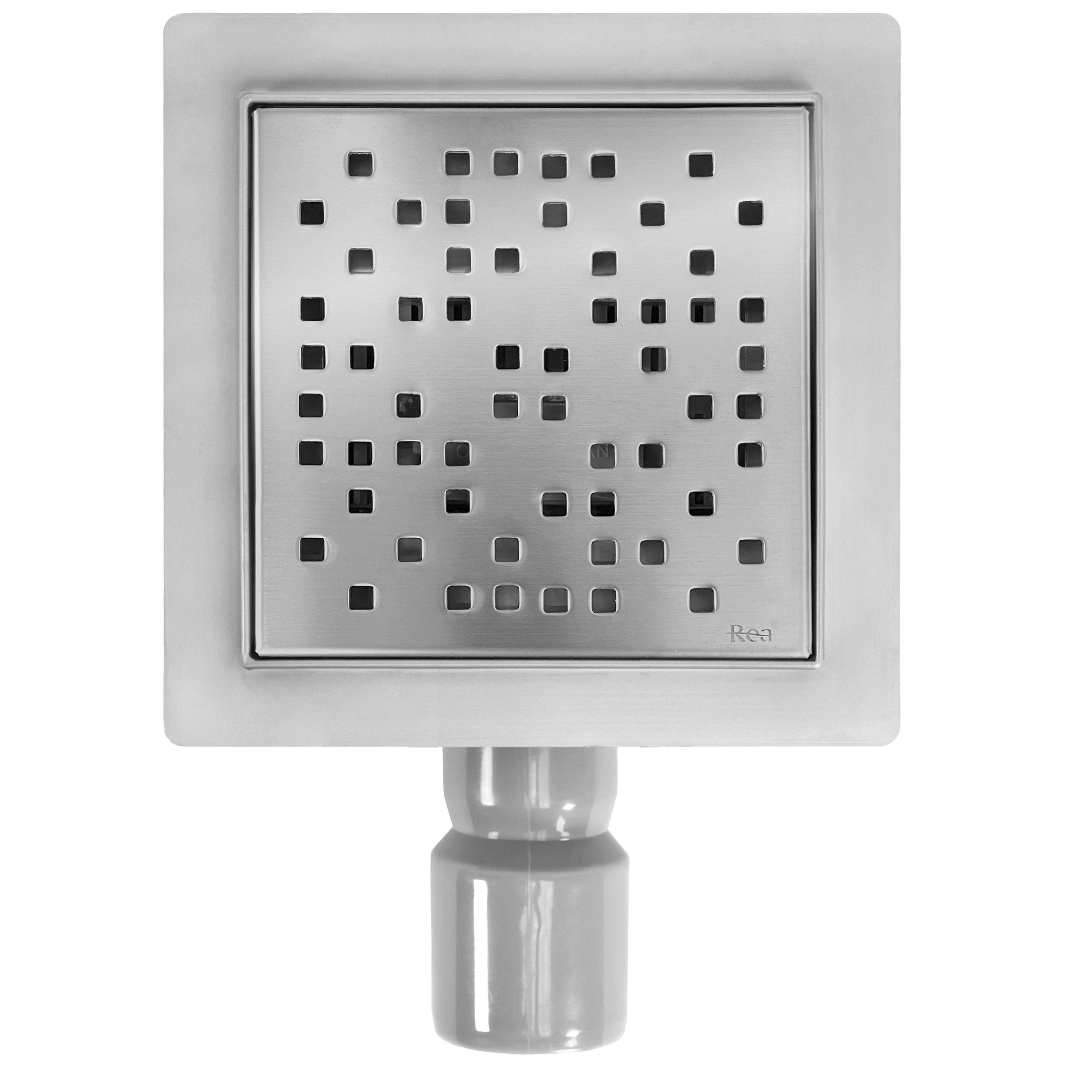 Linijinis nutekėjimas REA DOTS 150x150 Nickel aprašymas - Prekės nuotrauka