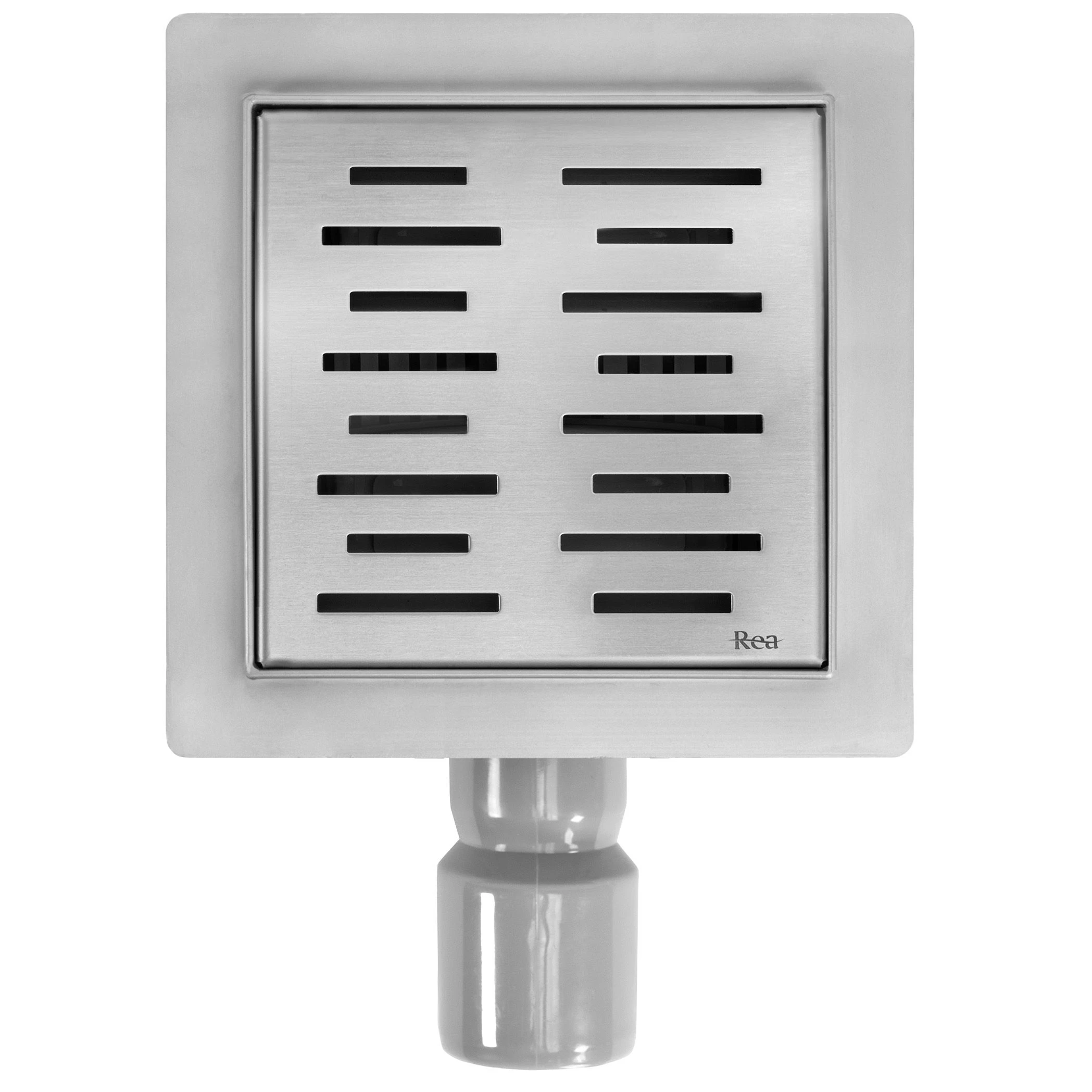 Linijinis nutekėjimas REA LINE 150x150 Nickel aprašymas - Prekės nuotrauka