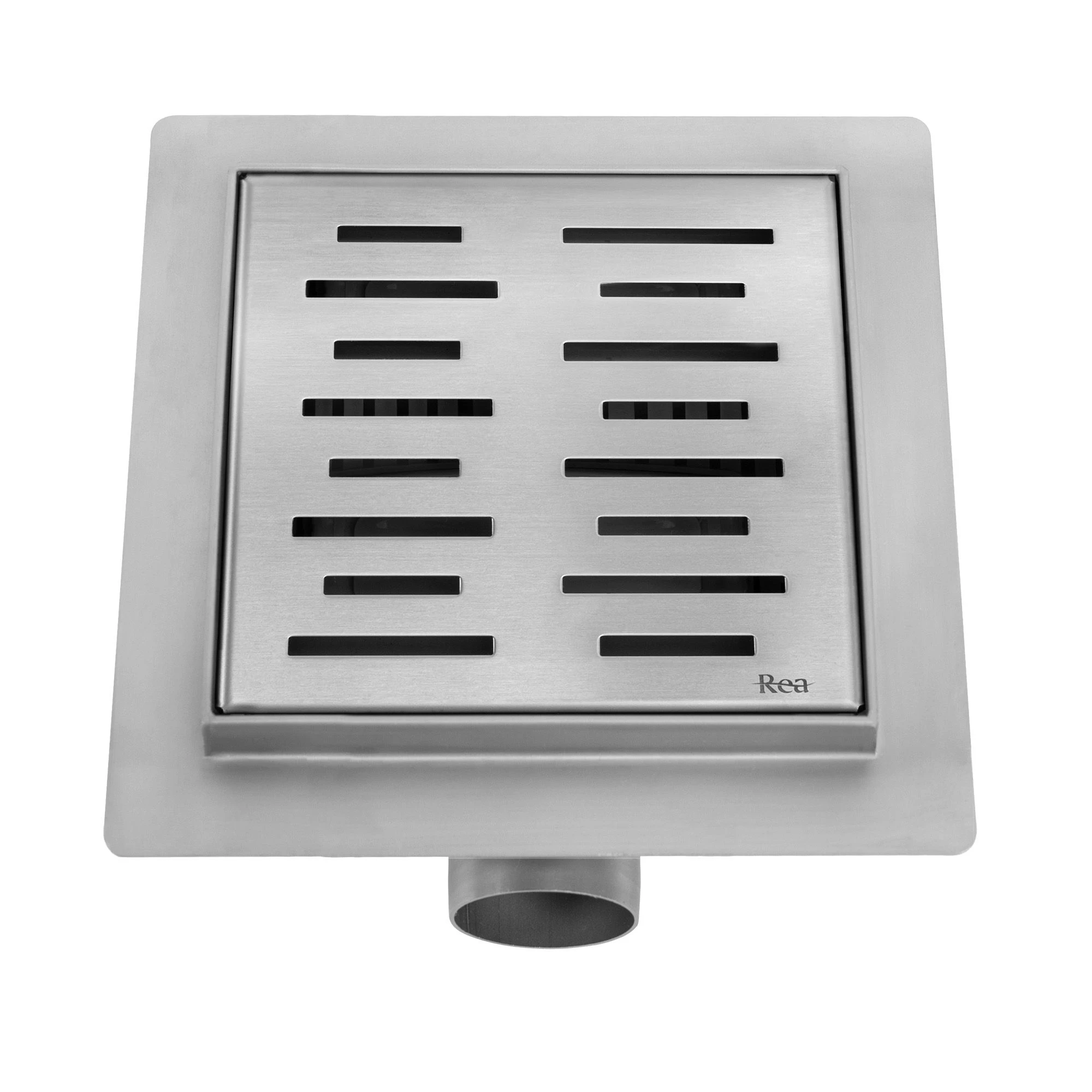 Linijinis nutekėjimas REA LINE 150x150 Nickel aprašymas - Prekės nuotrauka