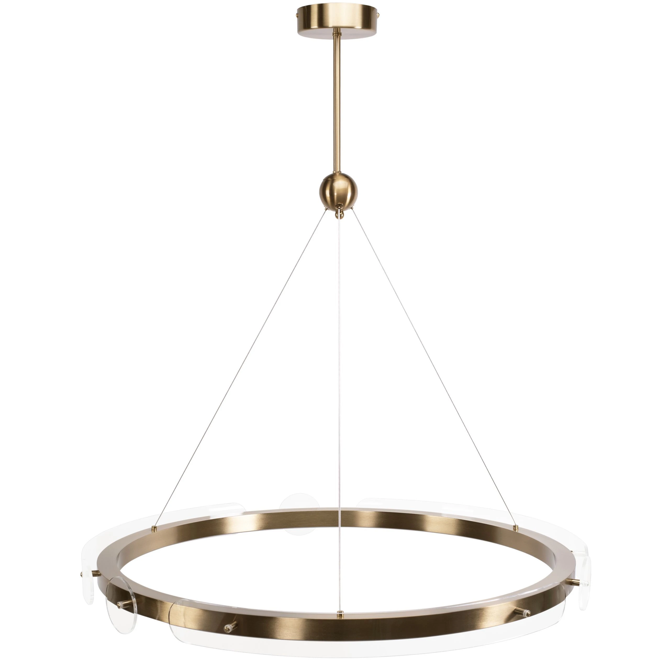 Lubinis šviestuvas Toolight Loop LED pakabinamas lubų šviestuvas APP1549-cp Gold + nuotolinio valdymo pultas aprašymas - Prekės nuotrauka