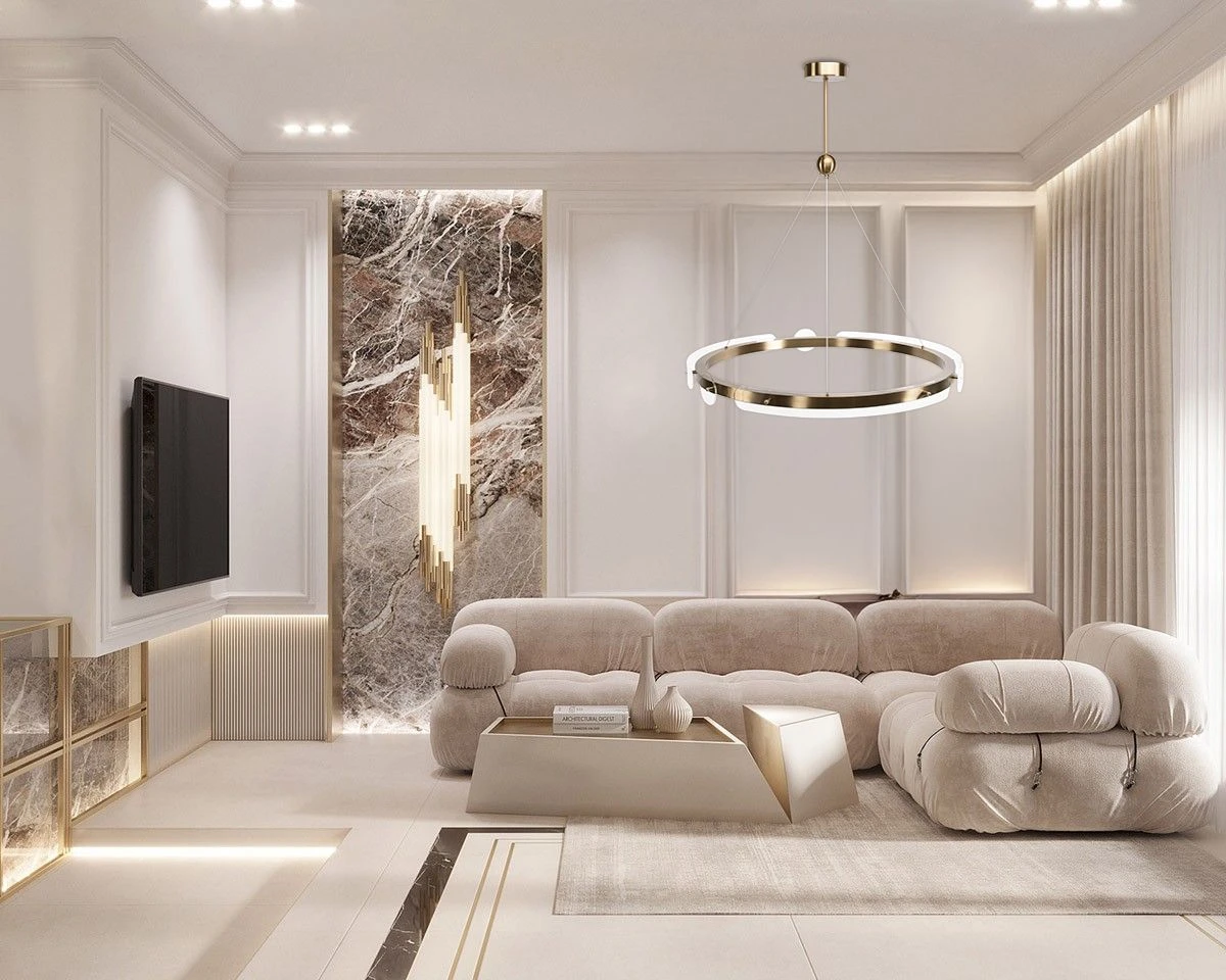 Lubinis šviestuvas Toolight Loop LED pakabinamas lubų šviestuvas APP1549-cp Gold + nuotolinio valdymo pultas aprašymas - Prekės nuotrauka