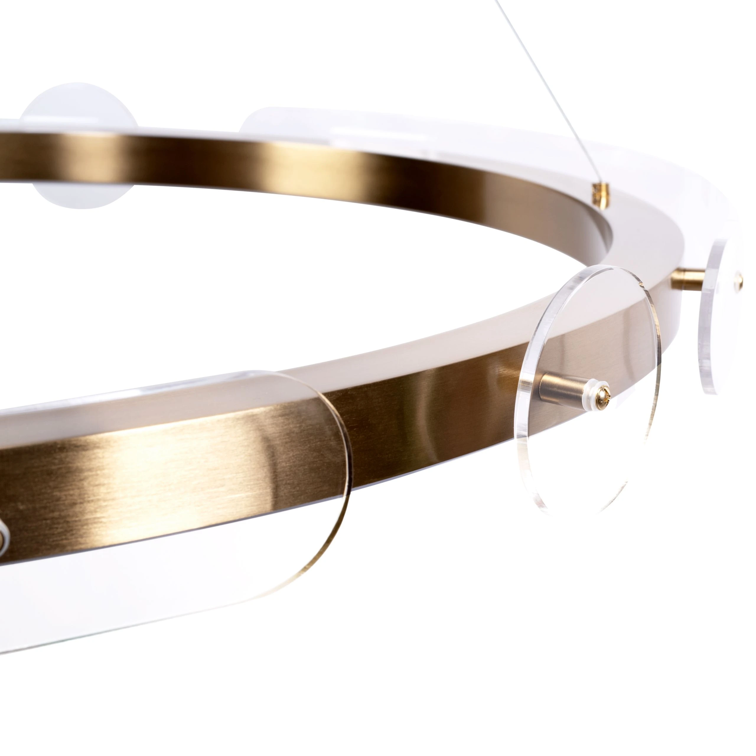 Lubinis šviestuvas Toolight Loop LED pakabinamas lubų šviestuvas APP1549-cp Gold + nuotolinio valdymo pultas aprašymas - Prekės nuotrauka