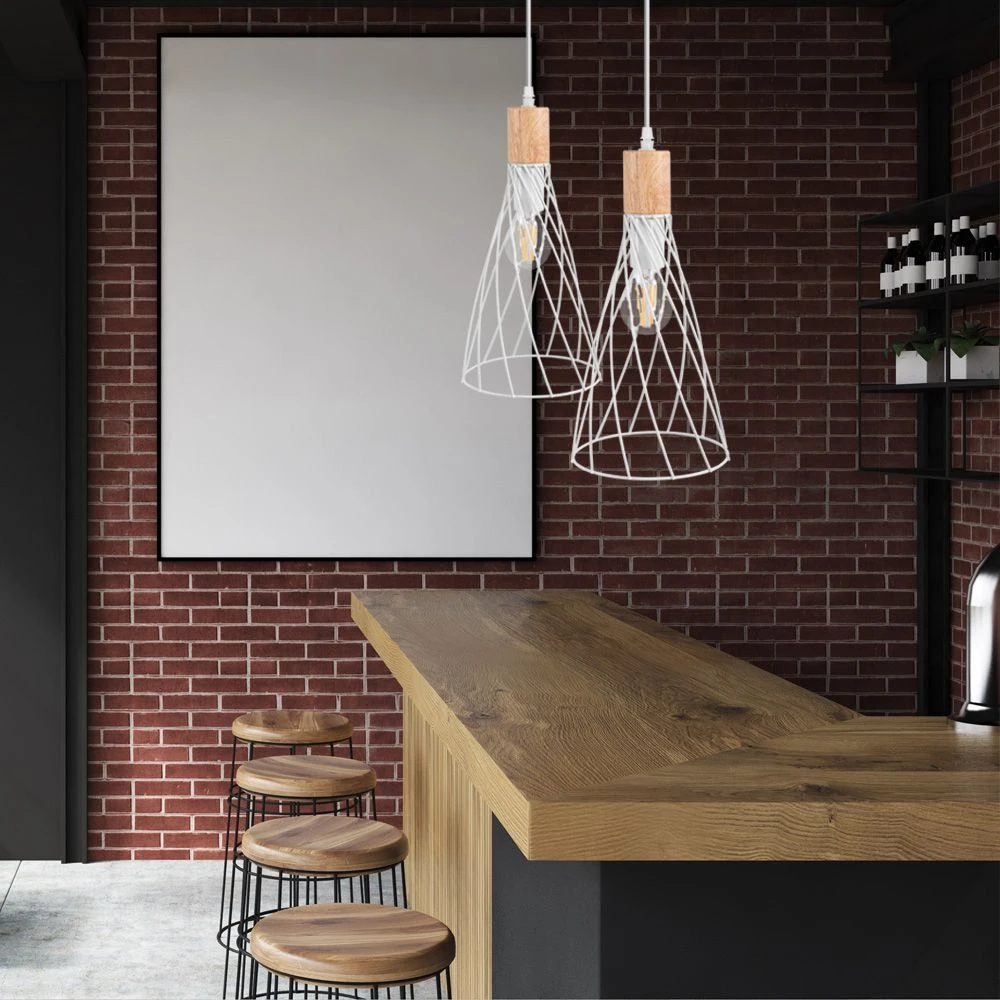 Pakabinamas šviestuvas Toolight Lubų šviestuvas APP1269-1CP Baltas aprašymas - Prekės nuotrauka