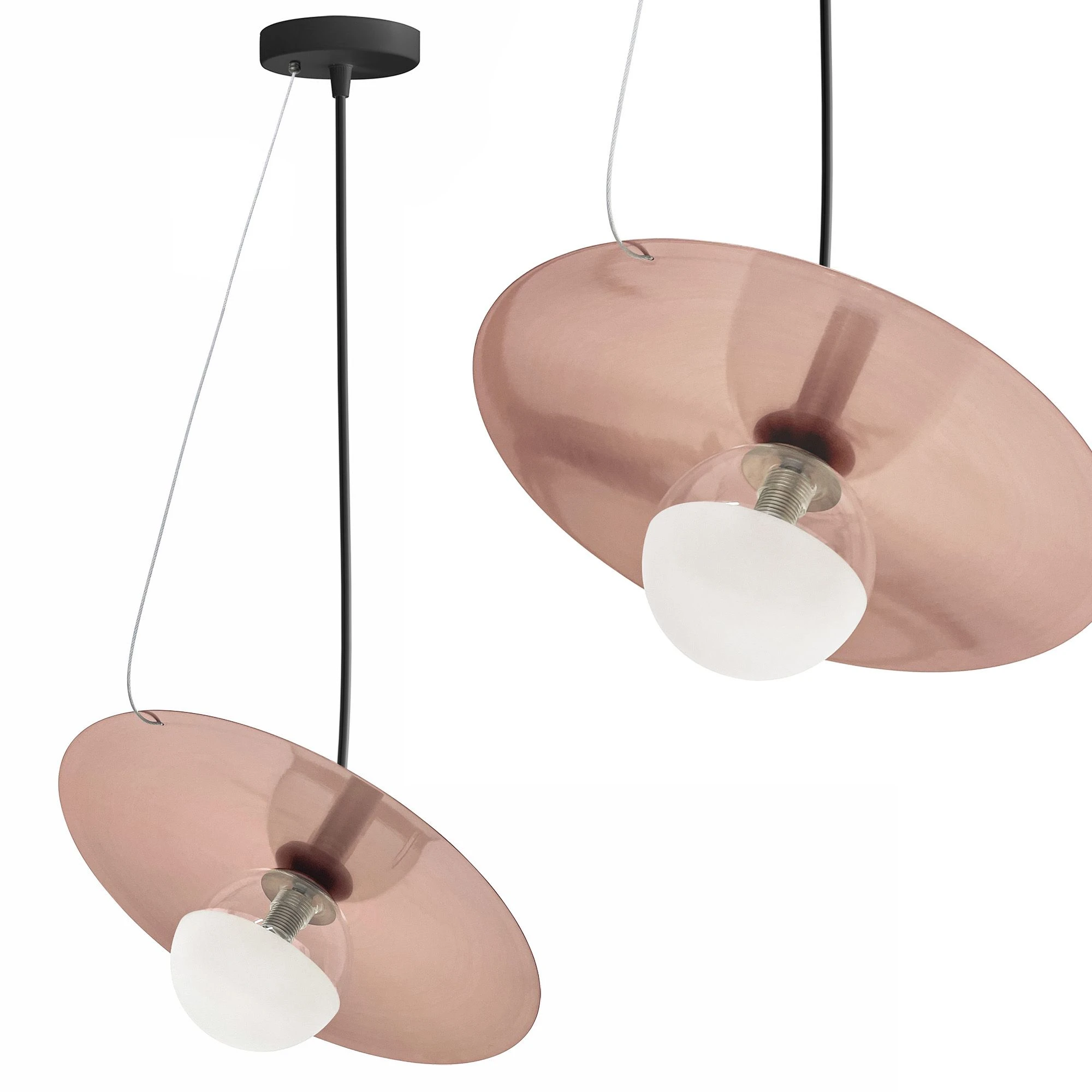 Pakabinamas šviestuvas Toolight Lubų šviestuvas APP1418-CP Juodas ROSE GOLD aprašymas - Prekės nuotrauka
