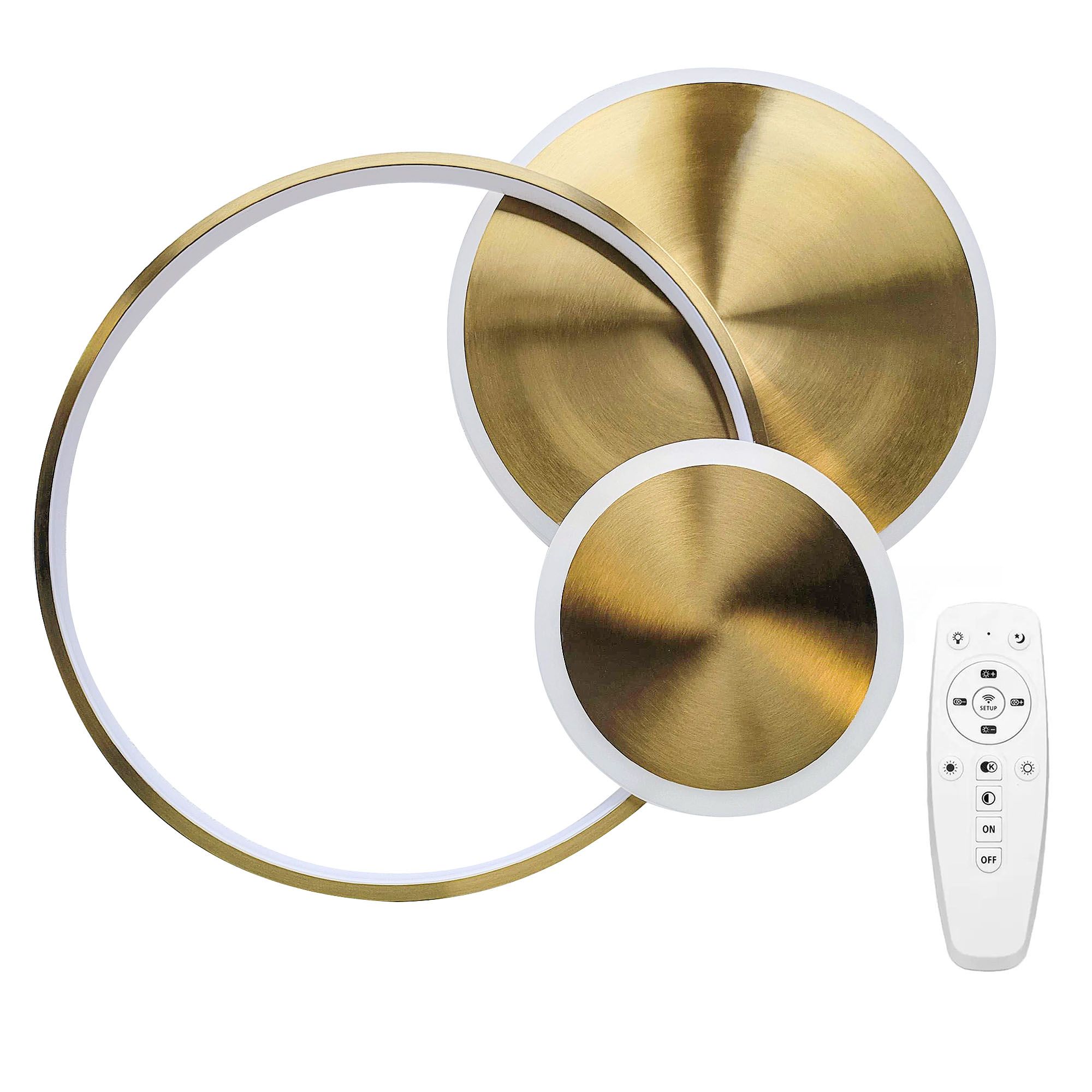 Lubinis šviestuvas Toolight Lubų Šviestuvas App1711-c Gold Led aprašymas - Prekės nuotrauka