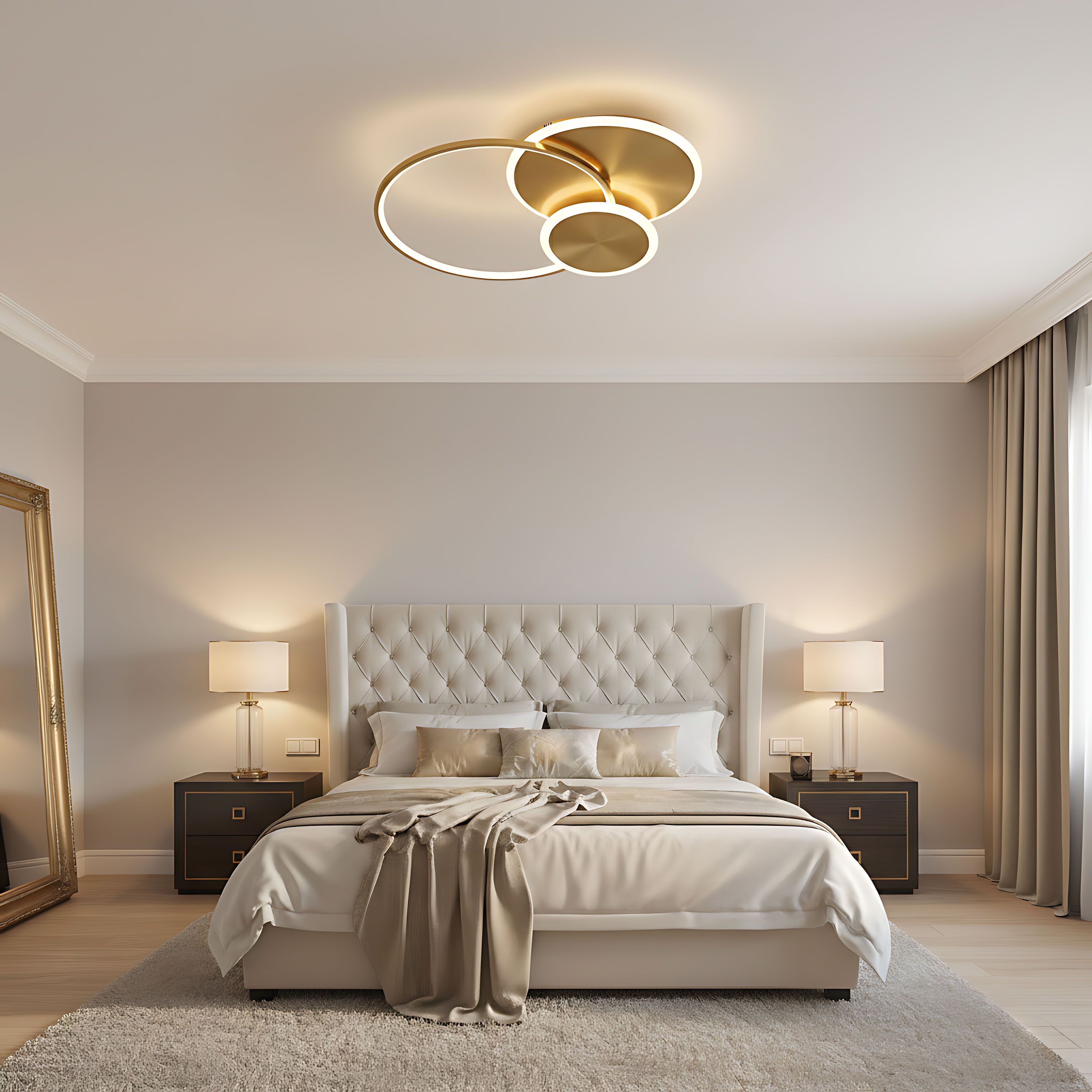 Lubinis šviestuvas Toolight Lubų Šviestuvas App1711-c Gold Led aprašymas - Prekės nuotrauka