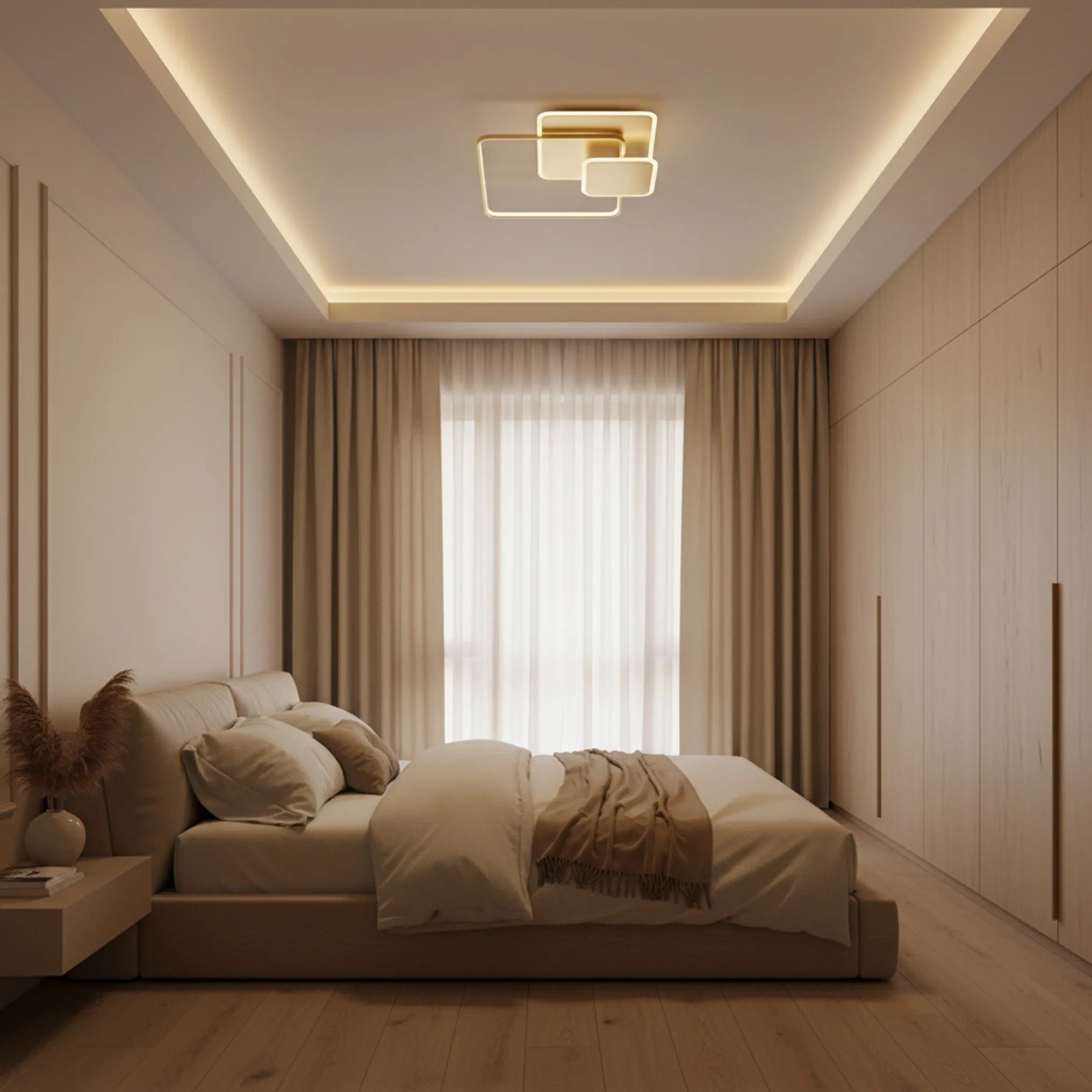 Lubinis šviestuvas Toolight Lubų šviestuvas APP1713-C GOLD LED aprašymas - Prekės nuotrauka