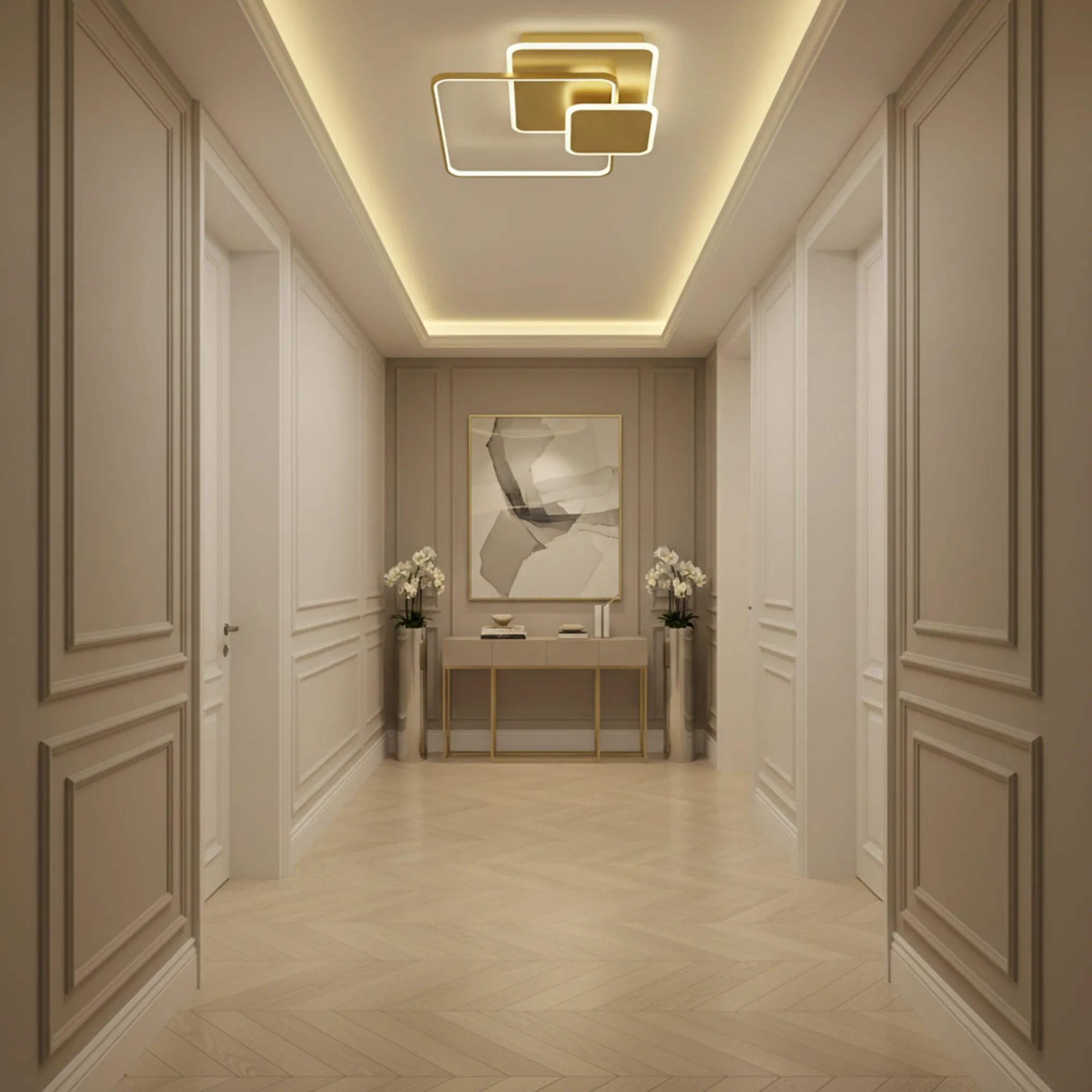 Lubinis šviestuvas Toolight Lubų šviestuvas APP1713-C GOLD LED aprašymas - Prekės nuotrauka