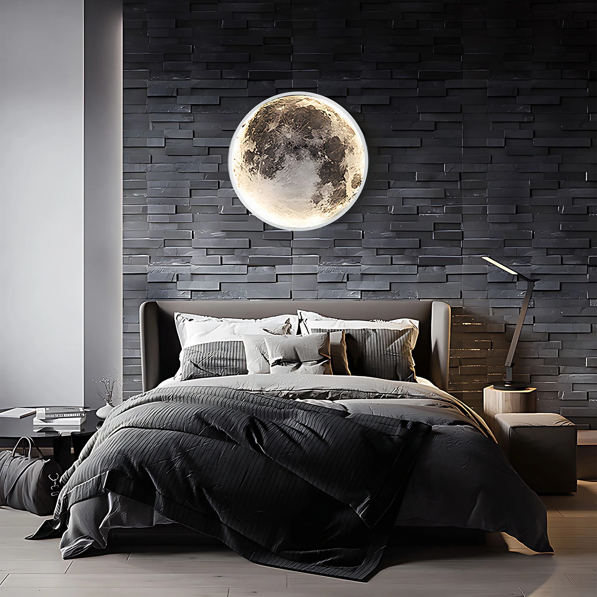 Lubinis šviestuvas Toolight Lubų šviestuvas APP1806-CW Moon LED Baltas aprašymas - Prekės nuotrauka