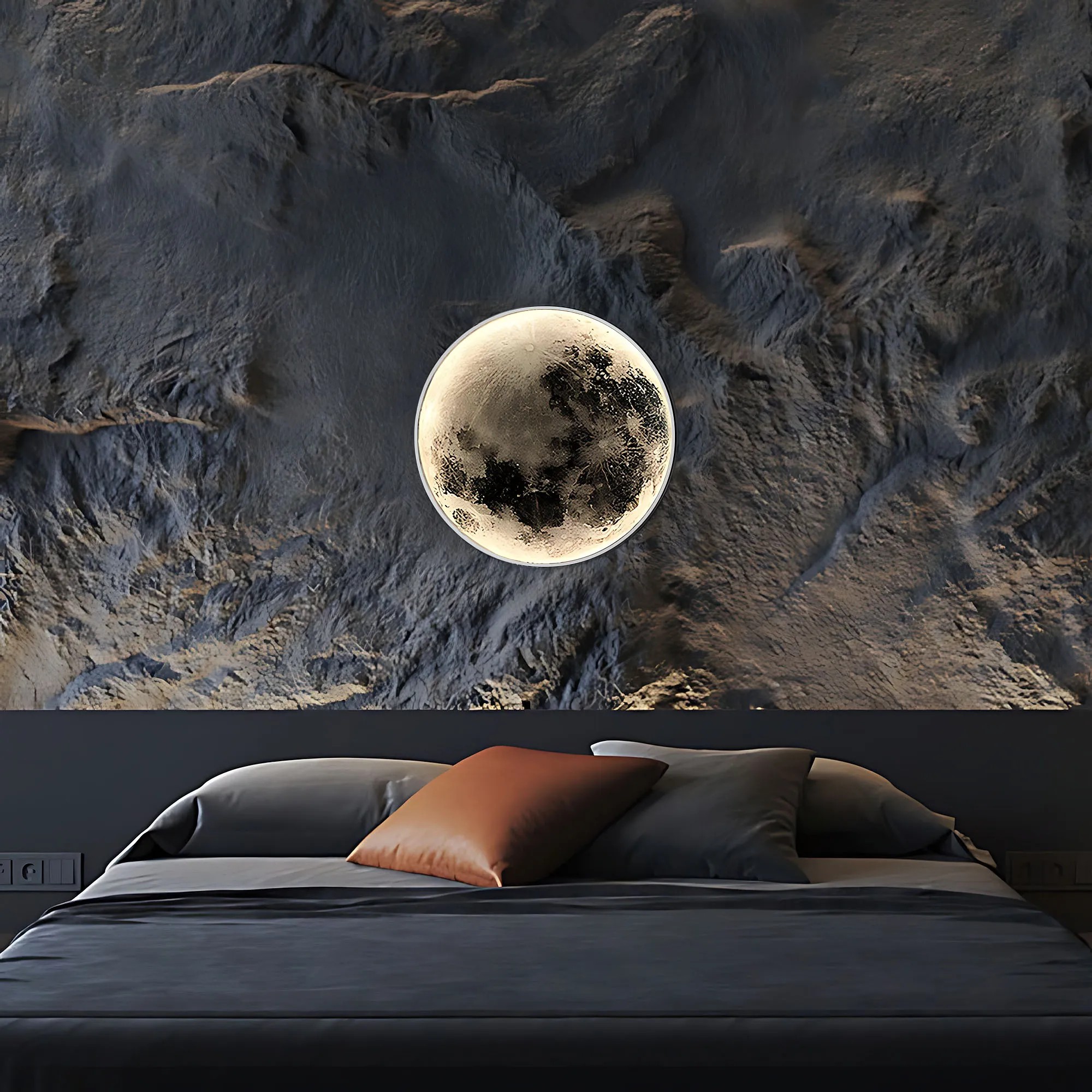 Lubinis šviestuvas Toolight Lubų šviestuvas APP1806-CW Moon LED Baltas aprašymas - Prekės nuotrauka