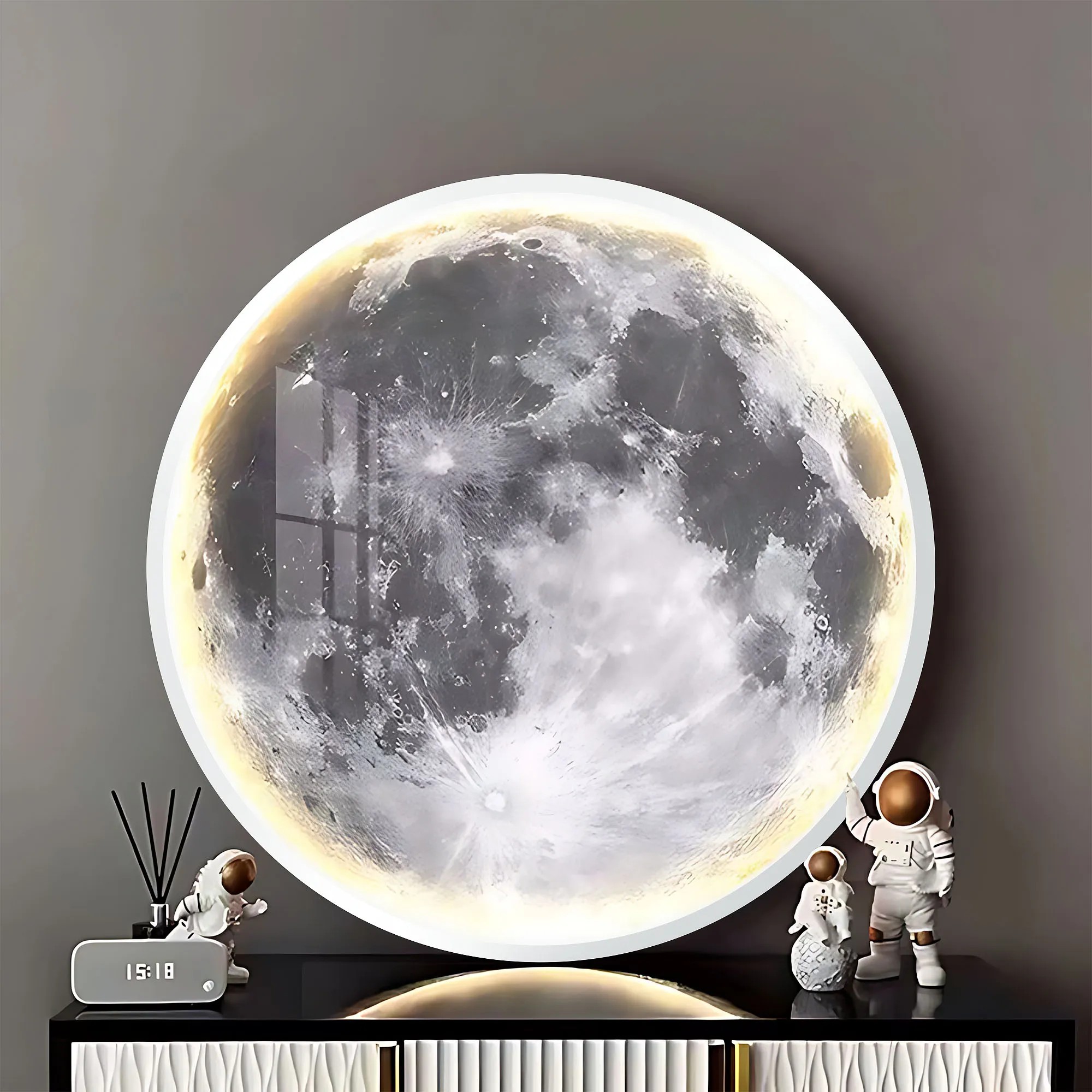 Lubinis šviestuvas Toolight Lubų šviestuvas APP1806-CW Moon LED Baltas aprašymas - Prekės nuotrauka