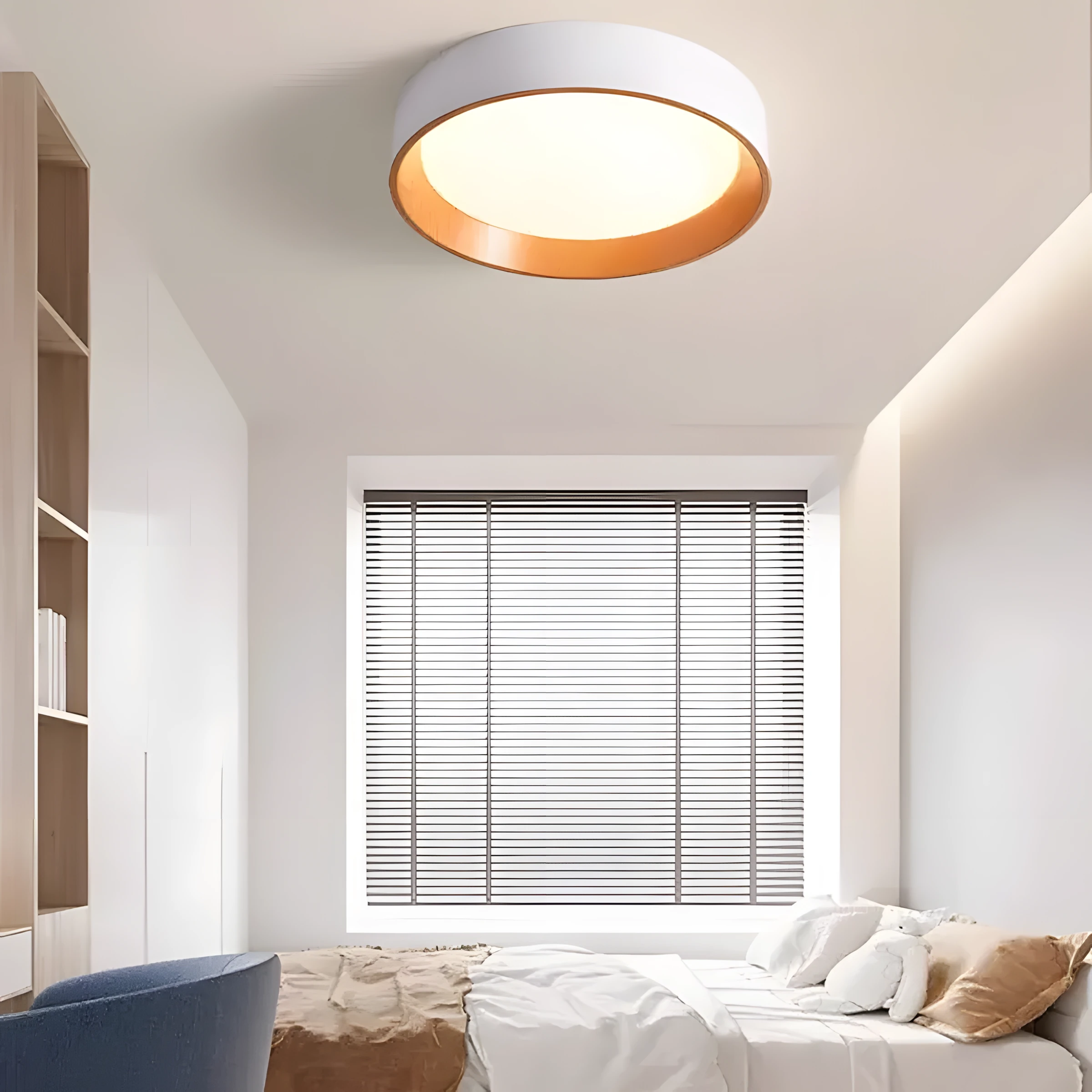 Lubinis šviestuvas Toolight Lubų šviestuvas G115-C 40CM WOOD aprašymas - Prekės nuotrauka