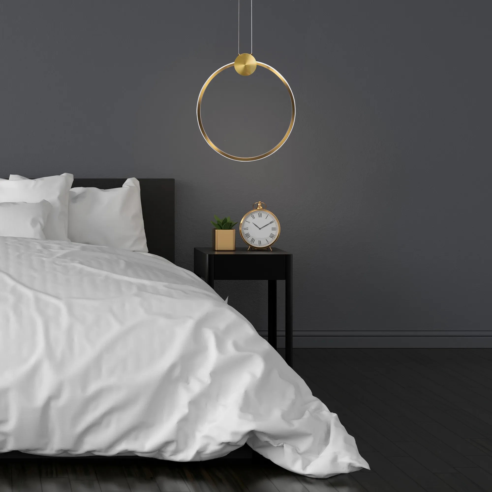 Pakabinamas šviestuvas Toolight Lubų šviestuvas LED APP1394-CP OLD GOLD 30cm aprašymas - Prekės nuotrauka