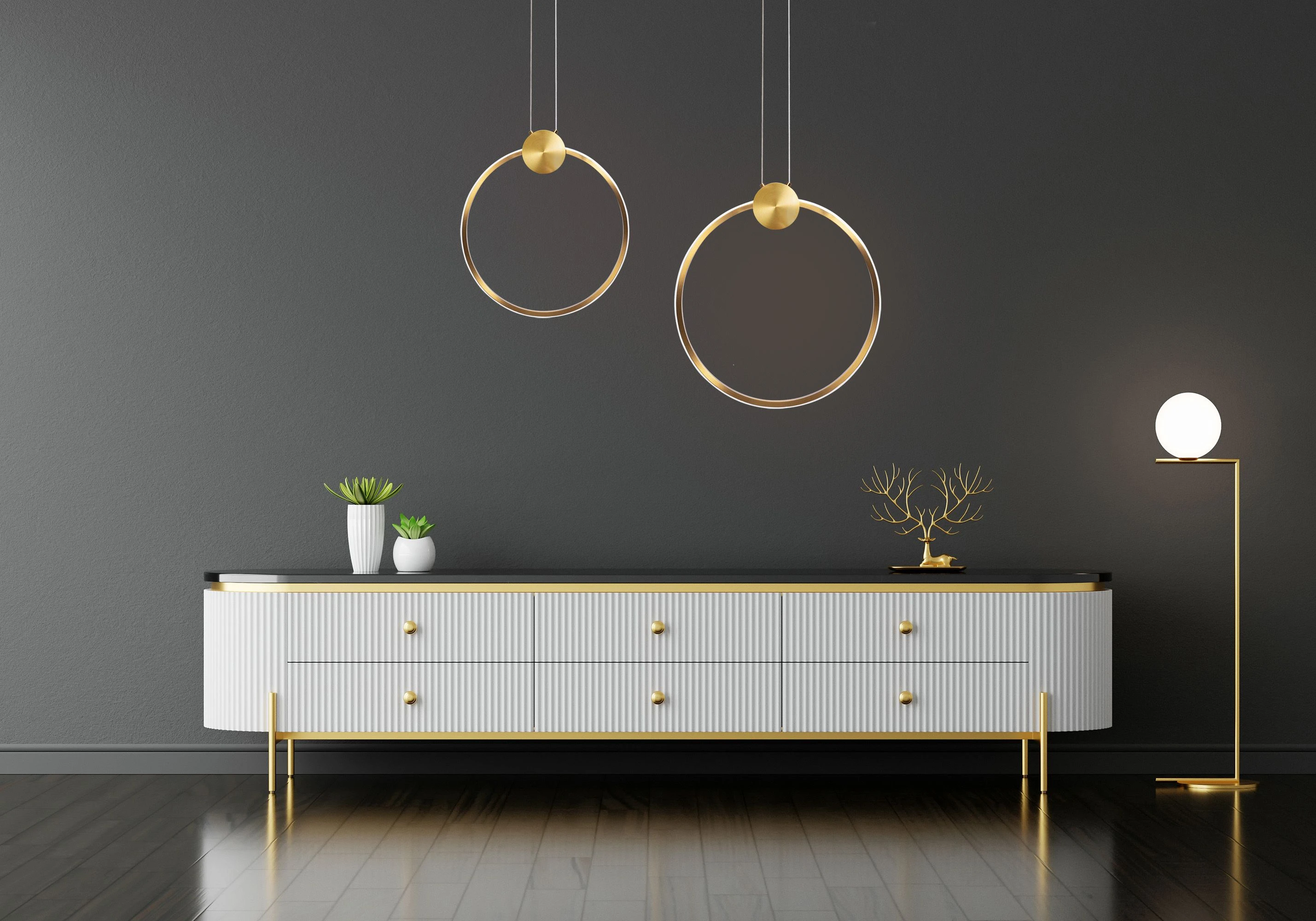 Lubinis šviestuvas Toolight Lubų šviestuvas LED APP1397-CP OLD GOLD 40cm aprašymas - Prekės nuotrauka