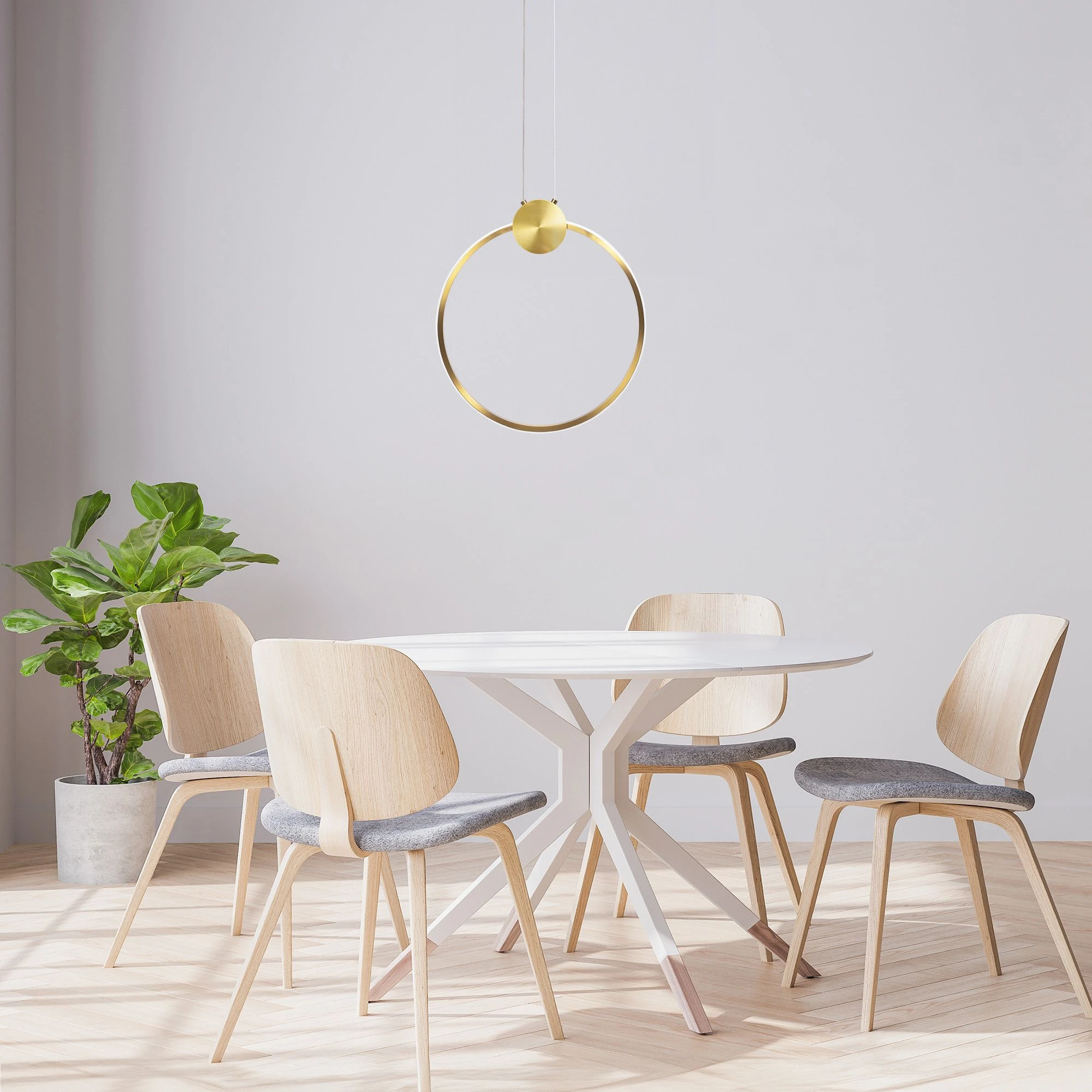 Lubinis šviestuvas Toolight Lubų šviestuvas LED APP1397-CP OLD GOLD 40cm aprašymas - Prekės nuotrauka