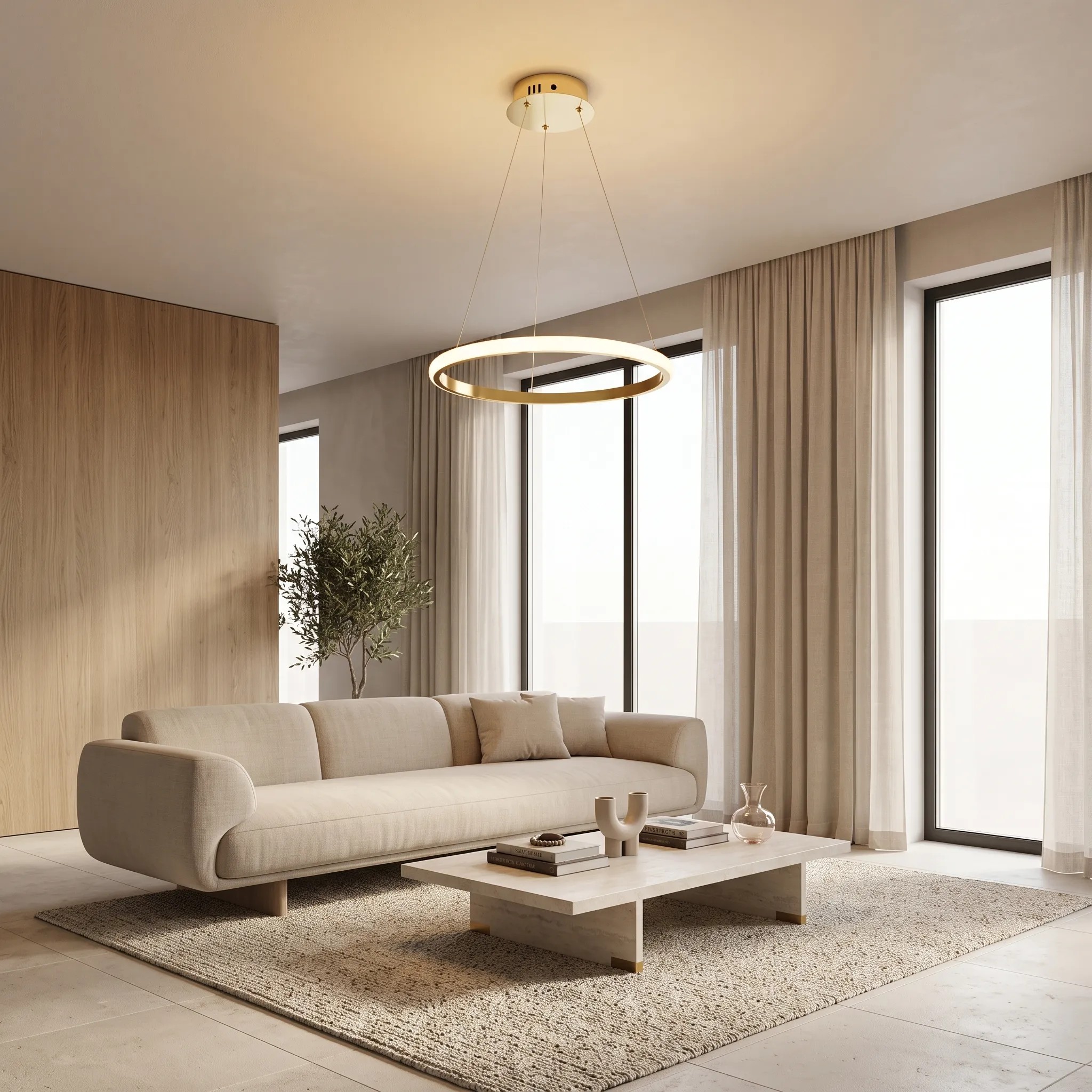 Pakabinamas šviestuvas Toolight Pakabinama lempa LHJ001-CP 40 cm GOLD aprašymas - Prekės nuotrauka