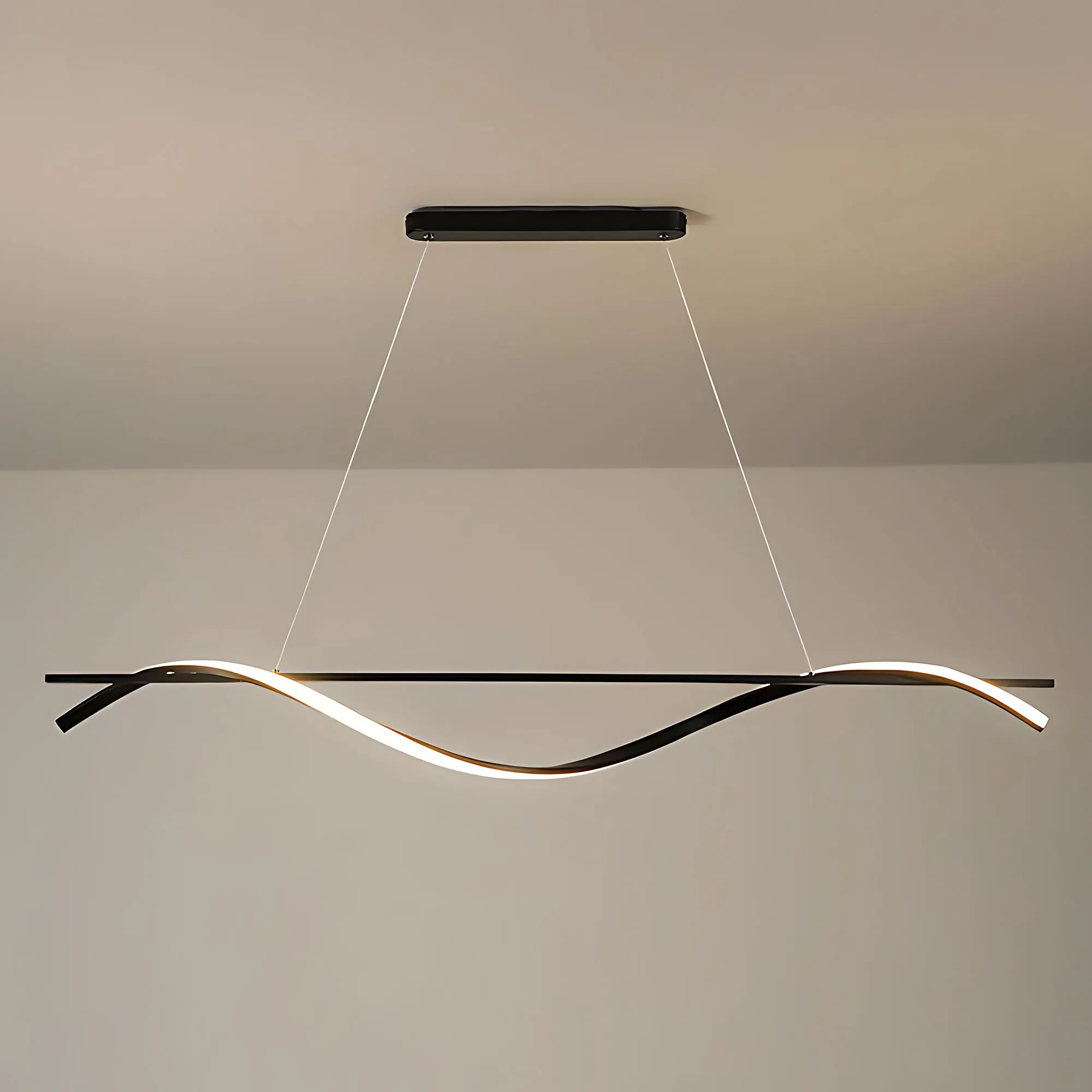 Pakabinamas šviestuvas Toolight Pakabinama lempa LHJ019-CP 120 cm JUODA aprašymas - Prekės nuotrauka