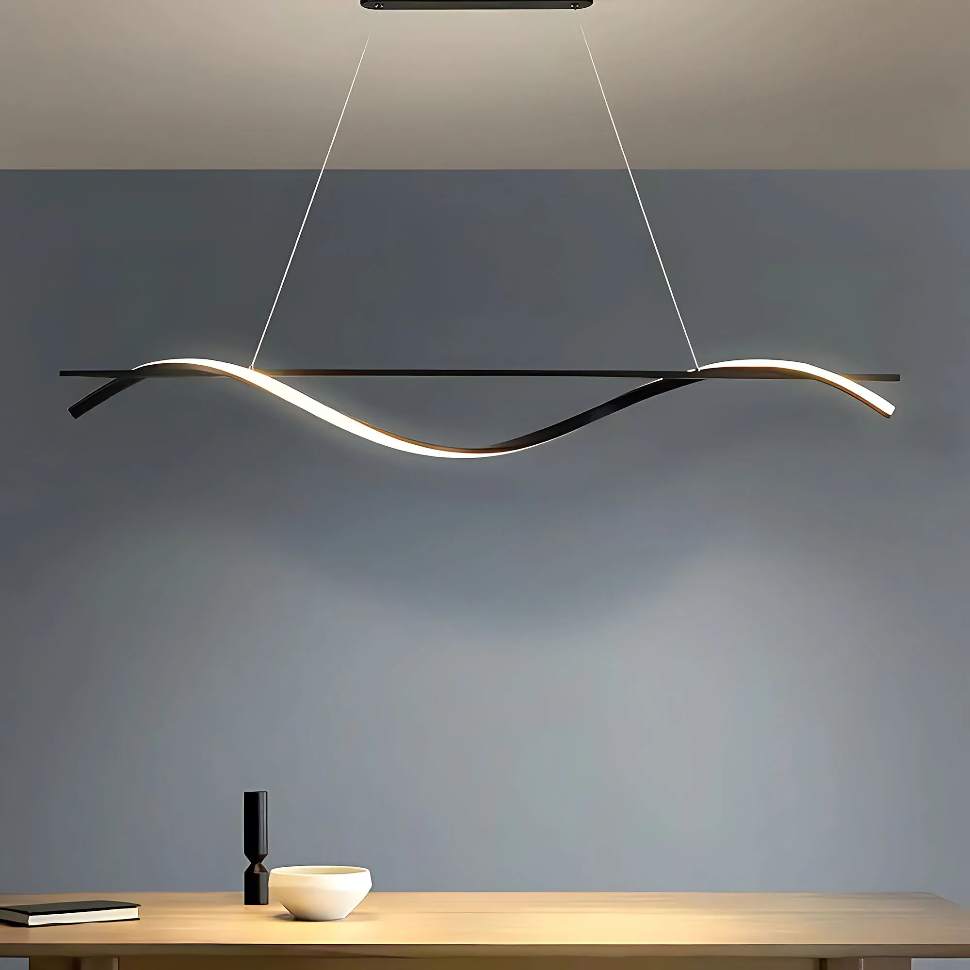 Pakabinamas šviestuvas Toolight Pakabinama lempa LHJ019-CP 120 cm JUODA aprašymas - Prekės nuotrauka