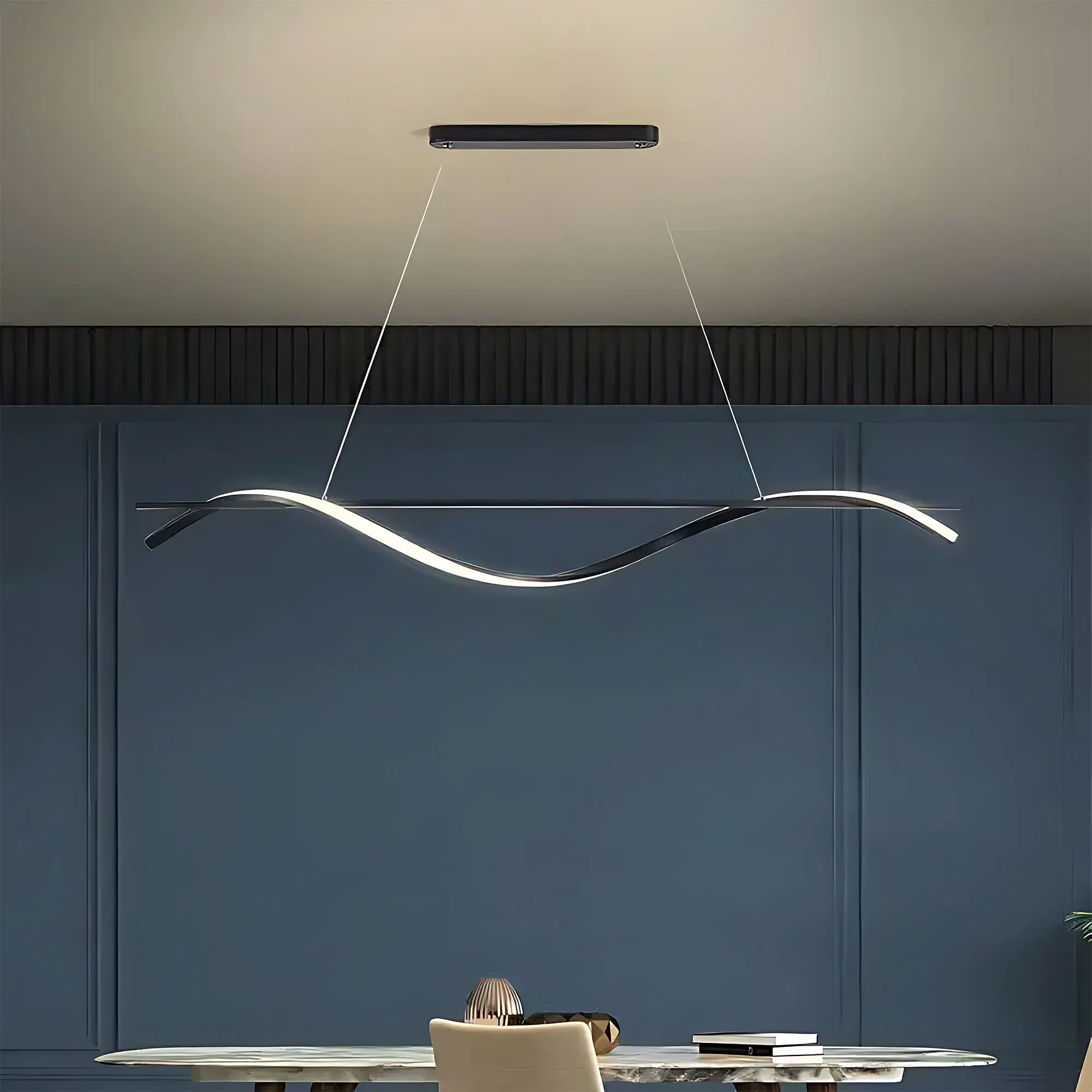 Pakabinamas šviestuvas Toolight Pakabinama lempa LHJ019-CP 120 cm JUODA aprašymas - Prekės nuotrauka