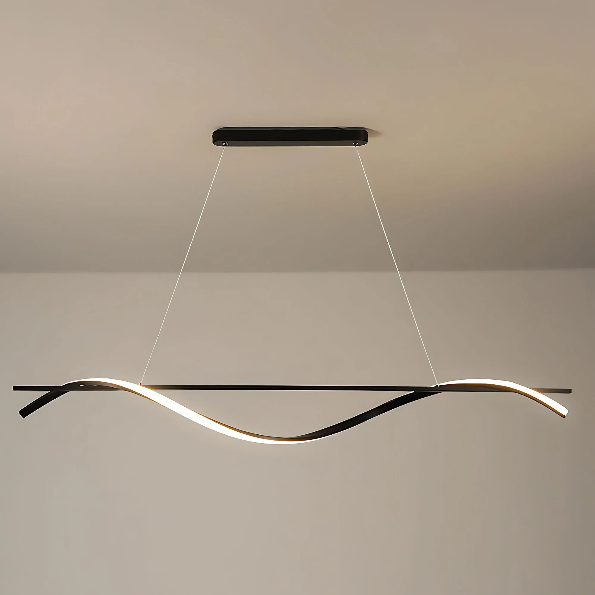 Pakabinamas šviestuvas Toolight Pakabinama lempa LHJ019-CP 120 cm JUODA aprašymas - Prekės nuotrauka