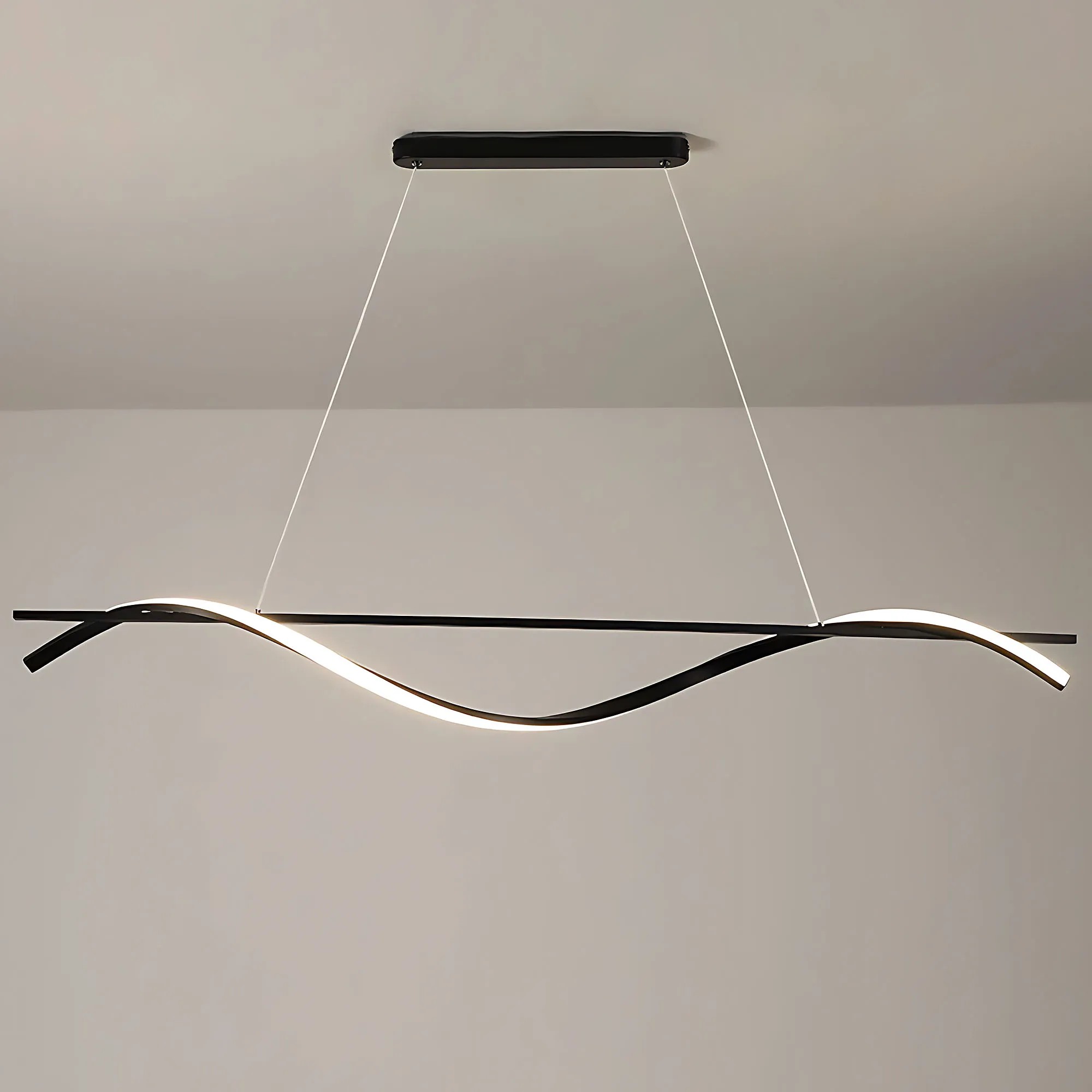 Pakabinamas šviestuvas Toolight Pakabinama lempa LHJ019-CP 120 cm JUODA aprašymas - Prekės nuotrauka