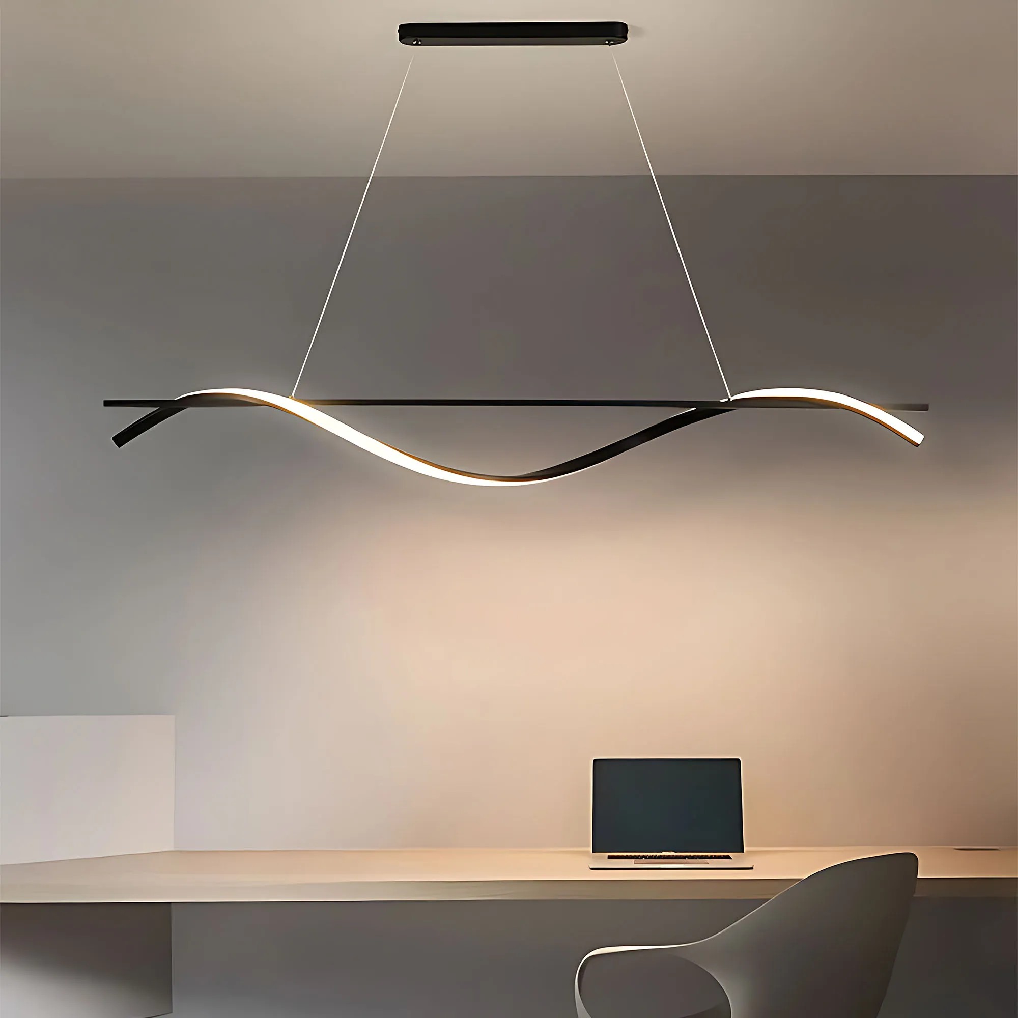 Pakabinamas šviestuvas Toolight Pakabinama lempa LHJ019-CP 120 cm JUODA aprašymas - Prekės nuotrauka