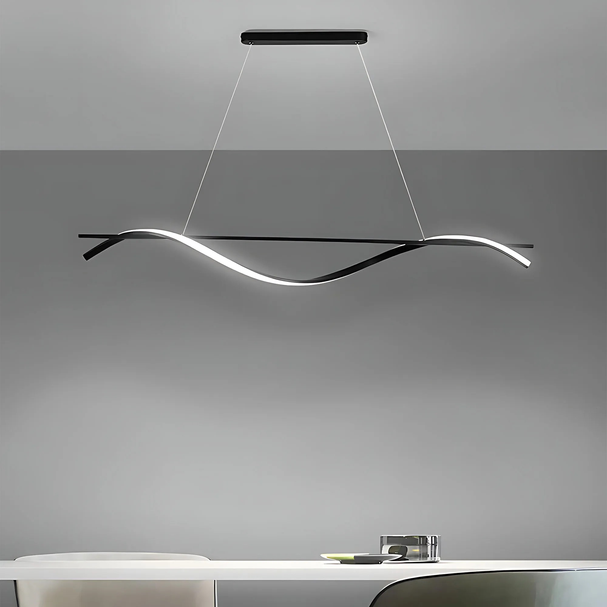 Pakabinamas šviestuvas Toolight Pakabinama lempa LHJ019-CP 120 cm JUODA aprašymas - Prekės nuotrauka