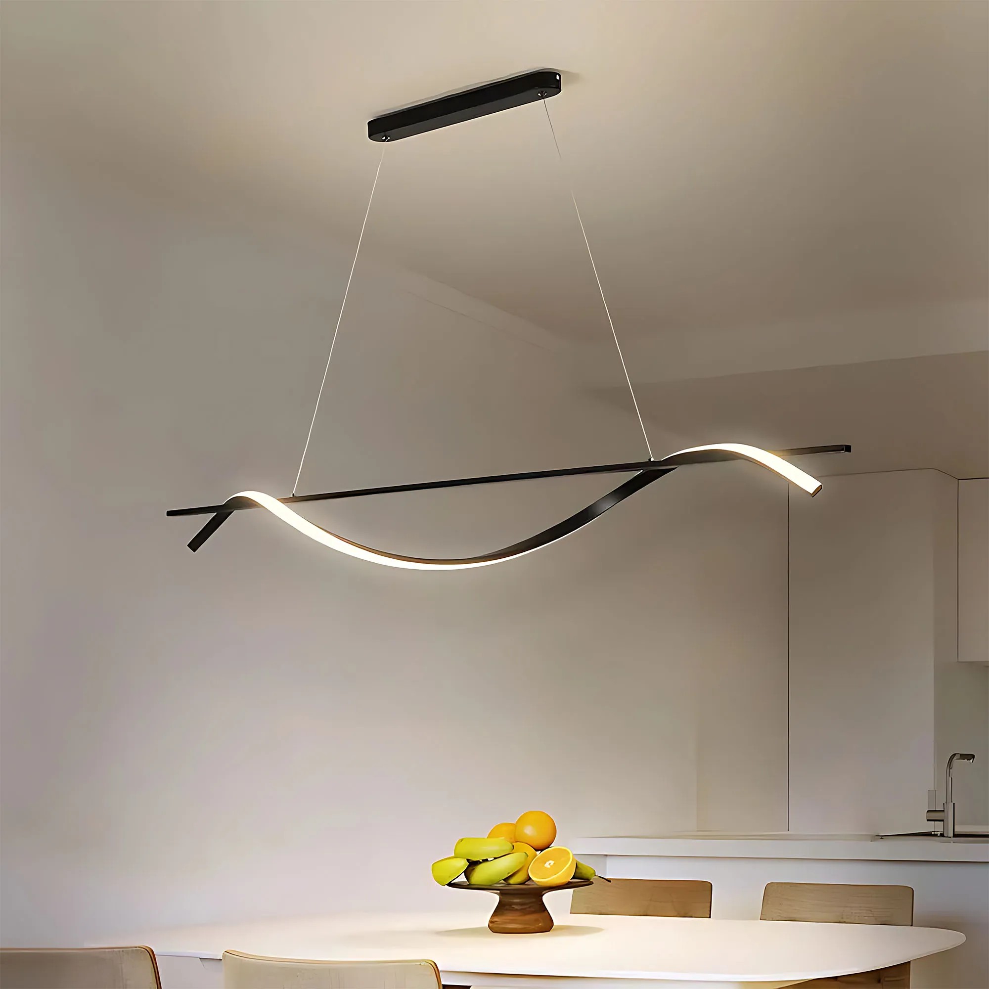 Pakabinamas šviestuvas Toolight Pakabinama lempa LHJ019-CP 120 cm JUODA aprašymas - Prekės nuotrauka