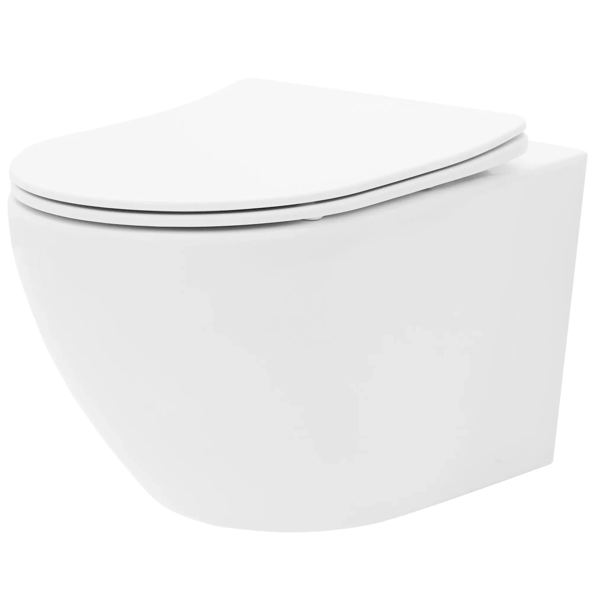 PAKABINAMAS KLOZETAS REA Carlo Mini Tornado Rimless Flat N aprašymas - Prekės nuotrauka