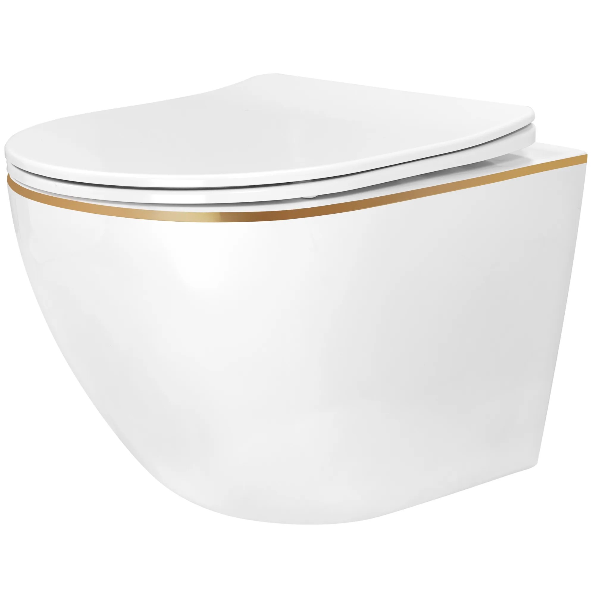 PAKABINAMAS KLOZETAS Rea Carlo Mini Tornado NFQ GOLD EDGE aprašymas - Prekės nuotrauka