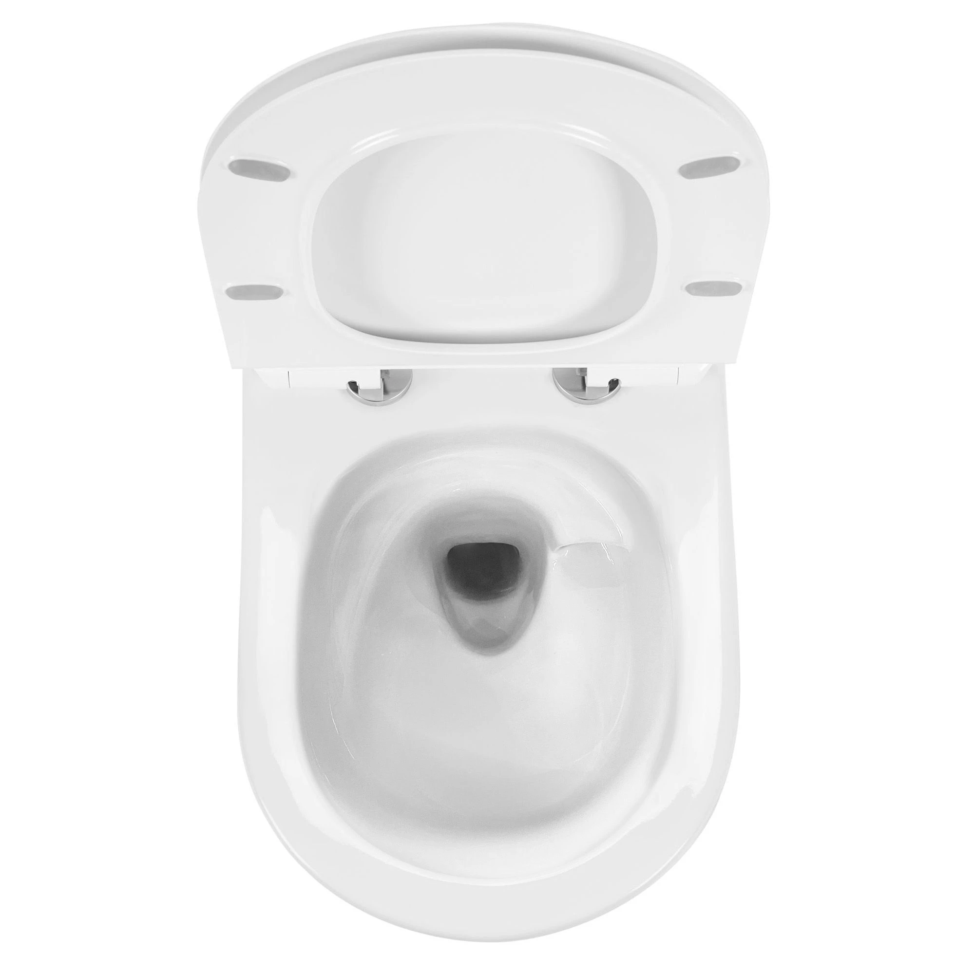 PAKABINAMAS KLOZETAS REA Carlo Mini Tornado Rimless Flat Pro aprašymas - Prekės nuotrauka