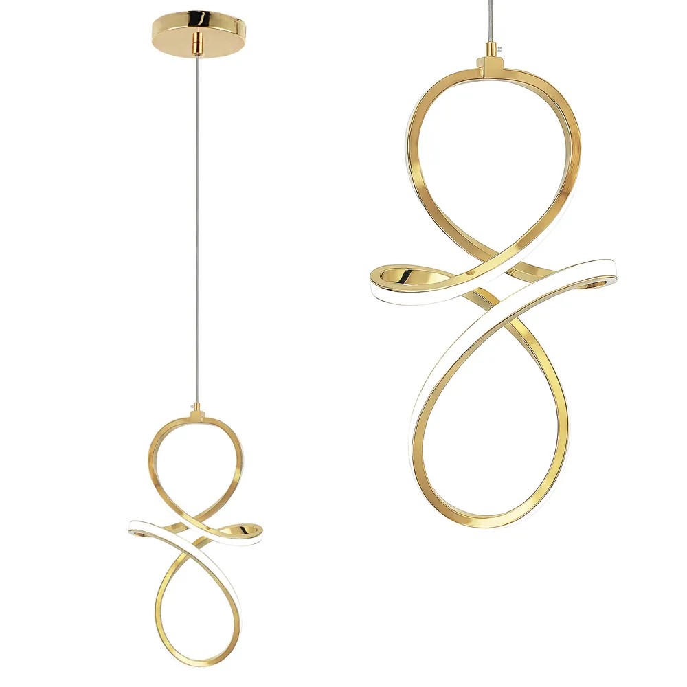 Pakabinamas šviestuvas Toolight Pakabinamas LED šviestuvas LHJ091-1CP GOLD aprašymas - Prekės nuotrauka