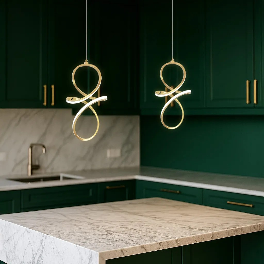 Pakabinamas šviestuvas Toolight Pakabinamas LED šviestuvas LHJ091-1CP GOLD aprašymas - Prekės nuotrauka