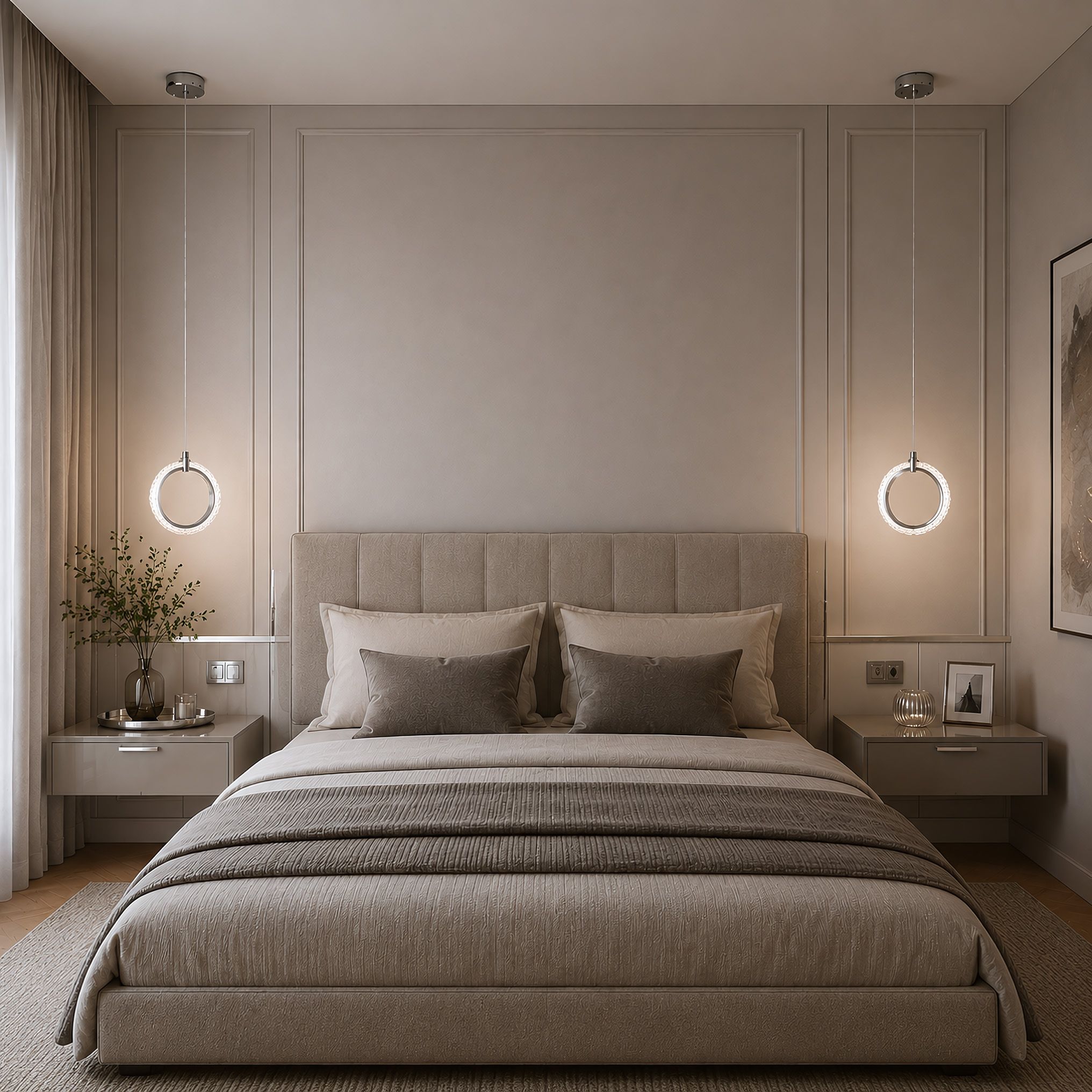 Pakabinamas šviestuvas Toolight Pakabinamas LED šviestuvas LHJ126-W Chromas aprašymas - Prekės nuotrauka