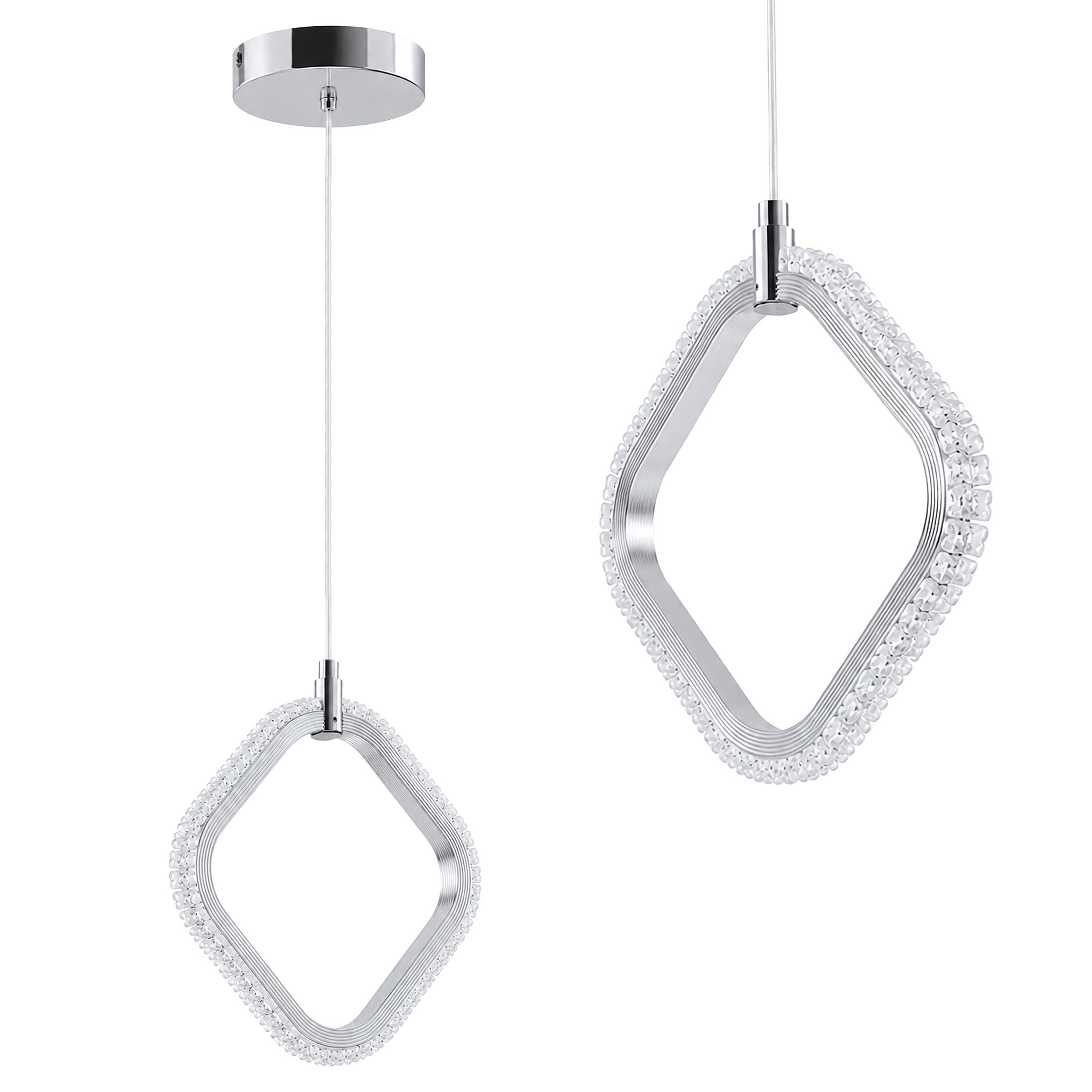 Pakabinamas šviestuvas Toolight Pakabinamas LED šviestuvas LHJ127-W Chromas aprašymas - Prekės nuotrauka