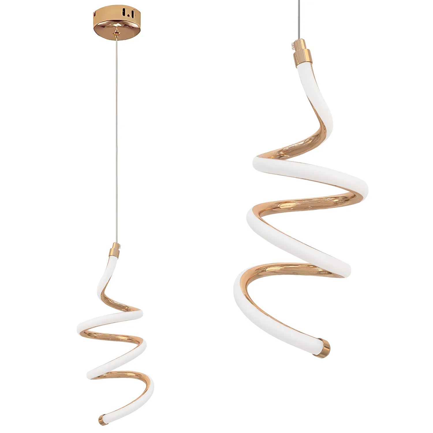 Pakabinamas šviestuvas Toolight Pakabinamas lubų LED šviestuvas LHJ096-1CP light rose auksinis aprašymas - Prekės nuotrauka