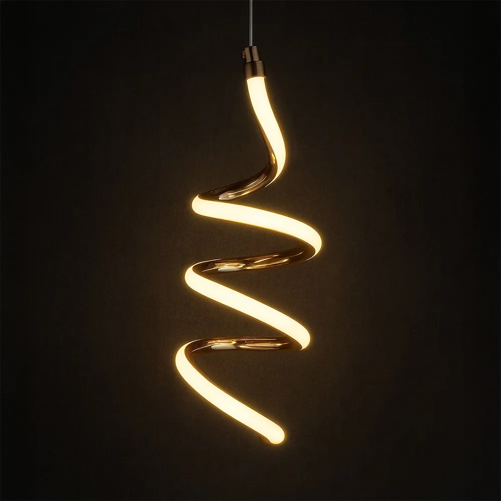 Pakabinamas šviestuvas Toolight Pakabinamas lubų LED šviestuvas LHJ096-1CP light rose auksinis aprašymas - Prekės nuotrauka